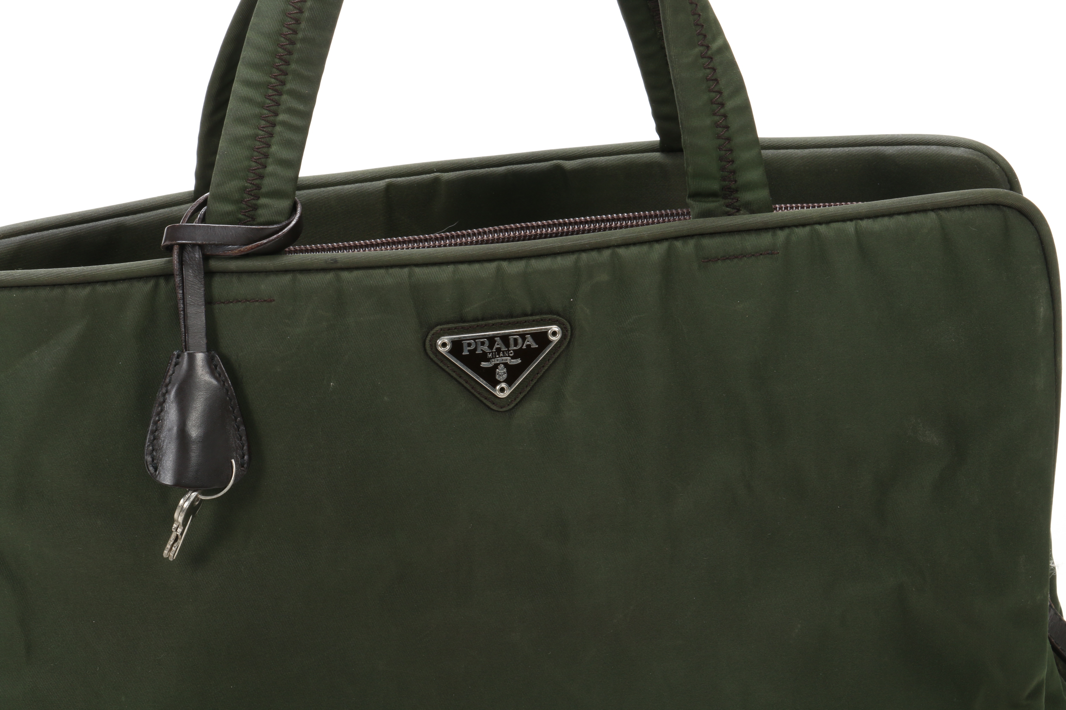 Prada Tote in Green Tessuto Nylon