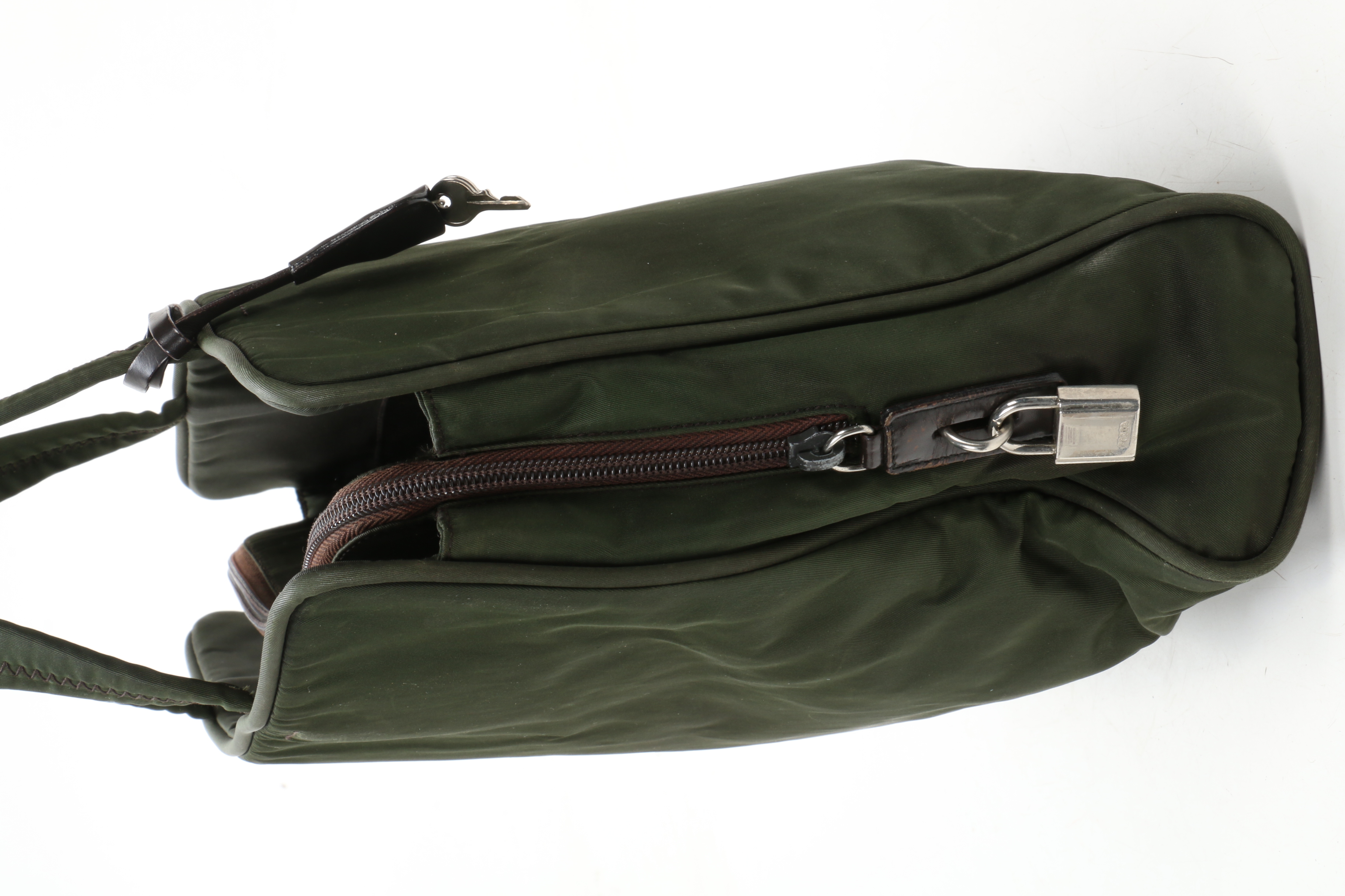 Prada Tote in Green Tessuto Nylon