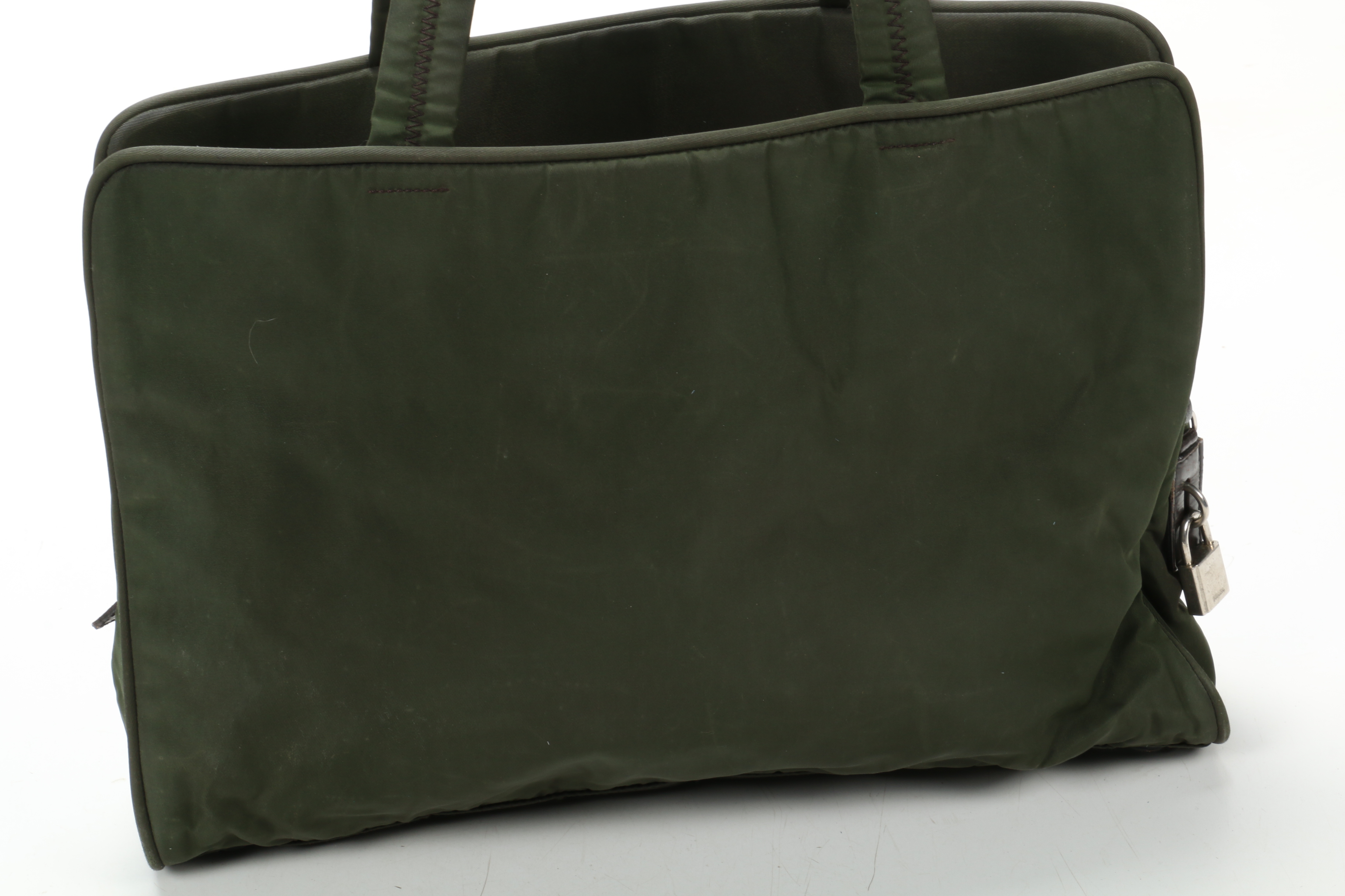 Prada Tote in Green Tessuto Nylon