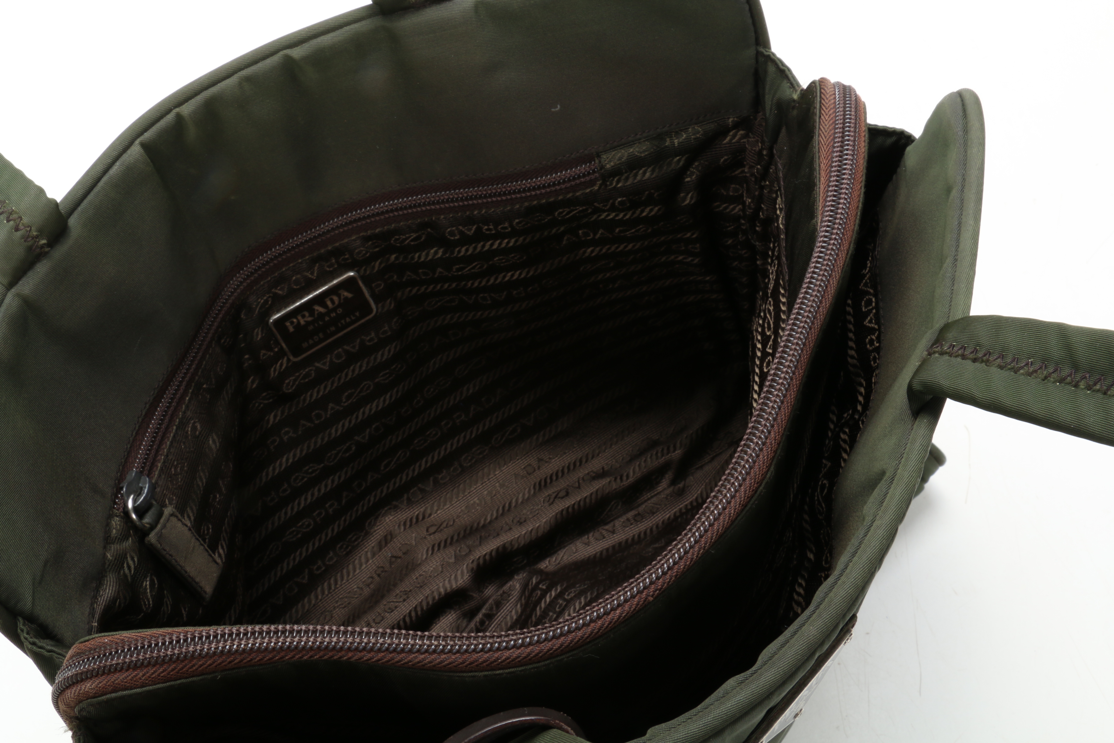 Prada Tote in Green Tessuto Nylon