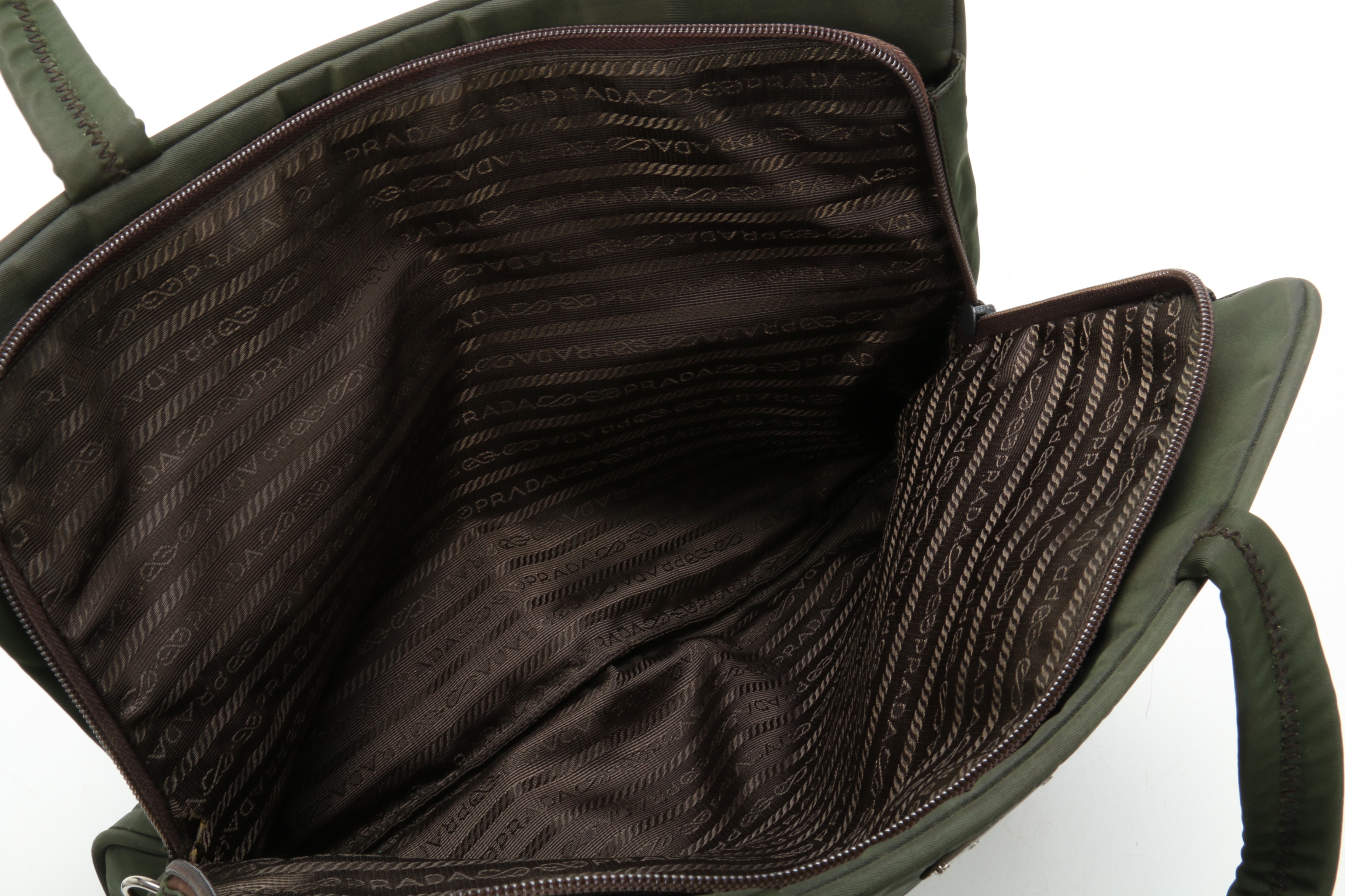 Prada Tote in Green Tessuto Nylon