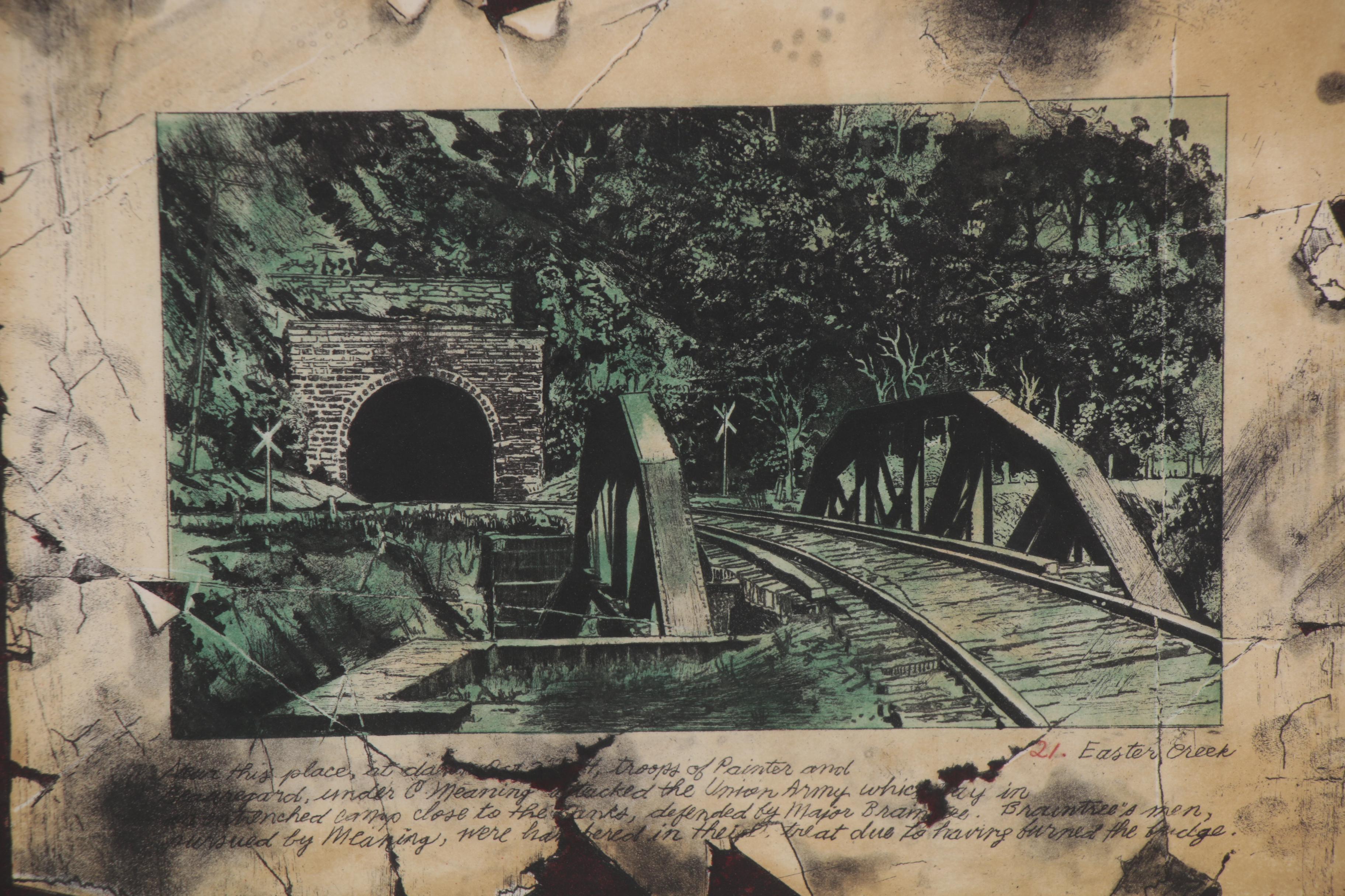 Michael Flanagan Etching "Easter Creek", 1995