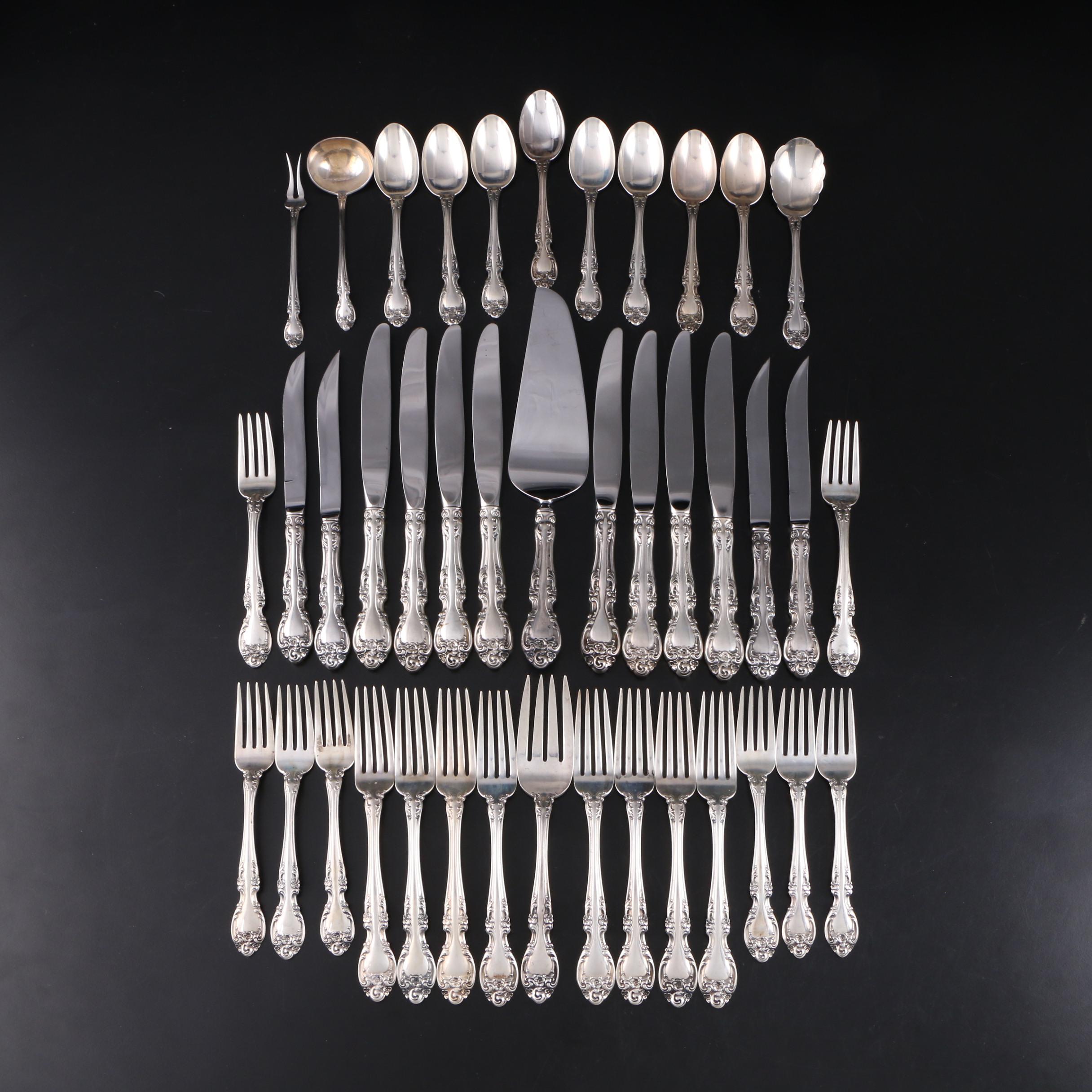Gorham "Melrose" Sterling Silver Flatware and Serveware