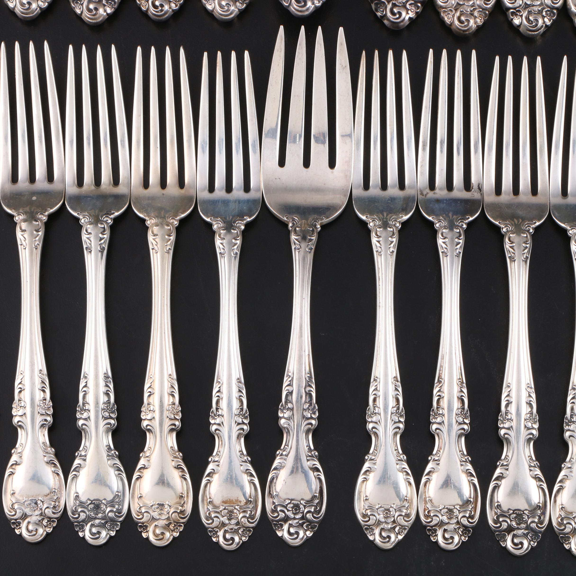 Gorham "Melrose" Sterling Silver Flatware and Serveware