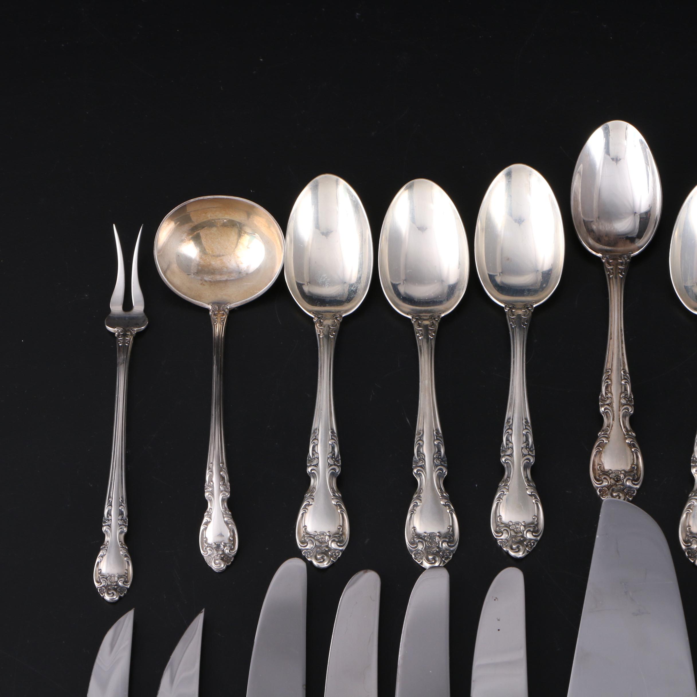 Gorham "Melrose" Sterling Silver Flatware and Serveware