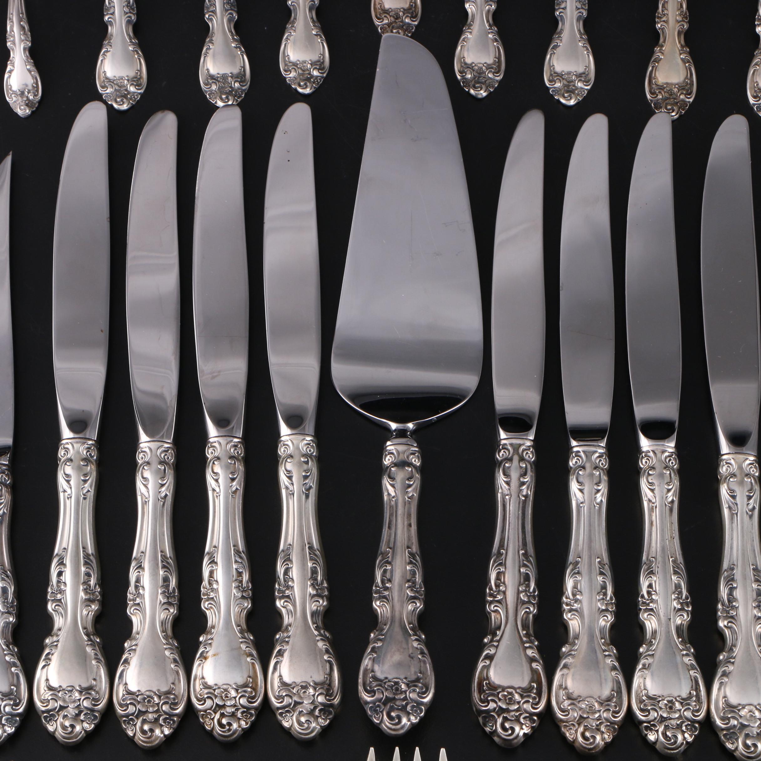 Gorham "Melrose" Sterling Silver Flatware and Serveware