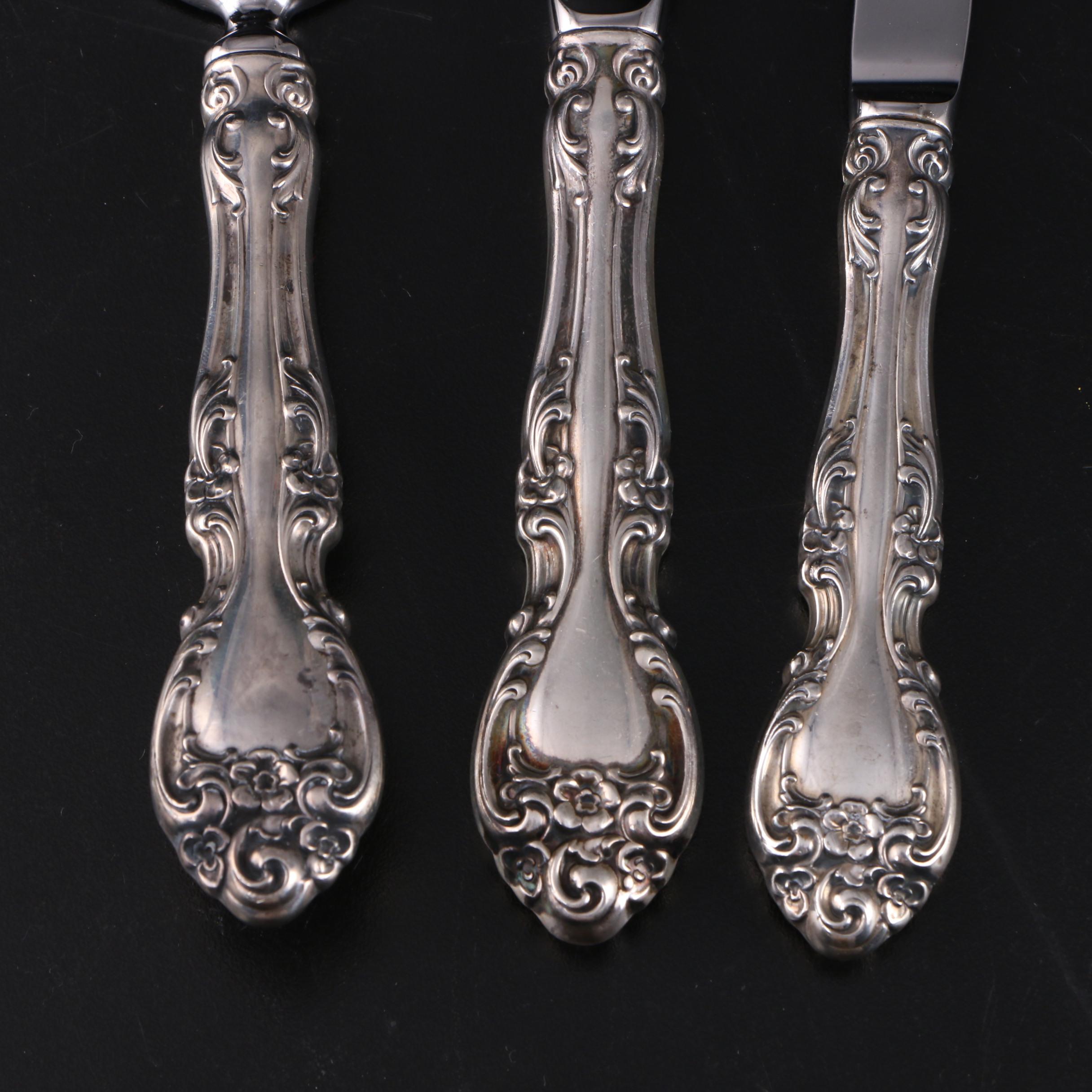 Gorham "Melrose" Sterling Silver Flatware and Serveware