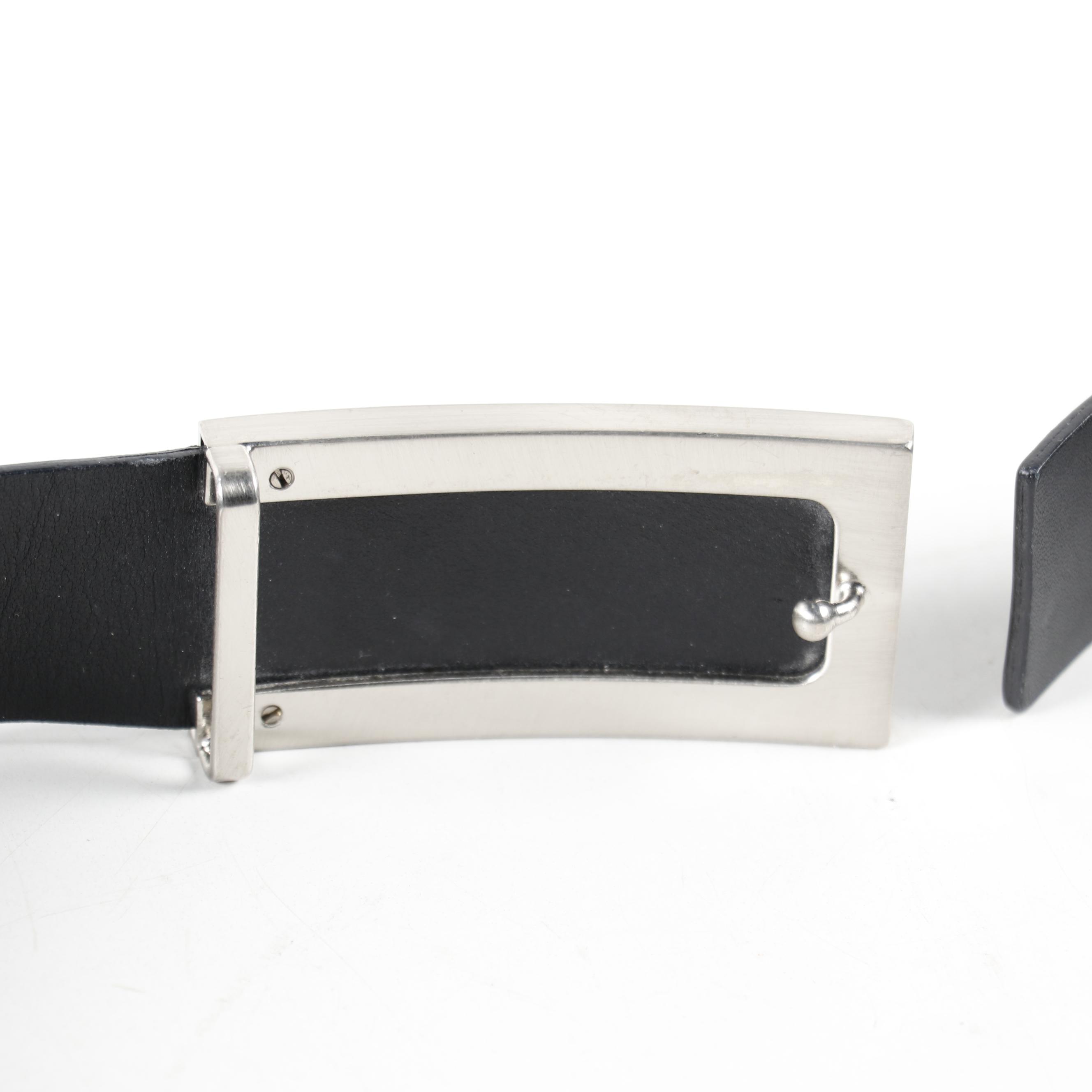 Prada Black Leather Belt