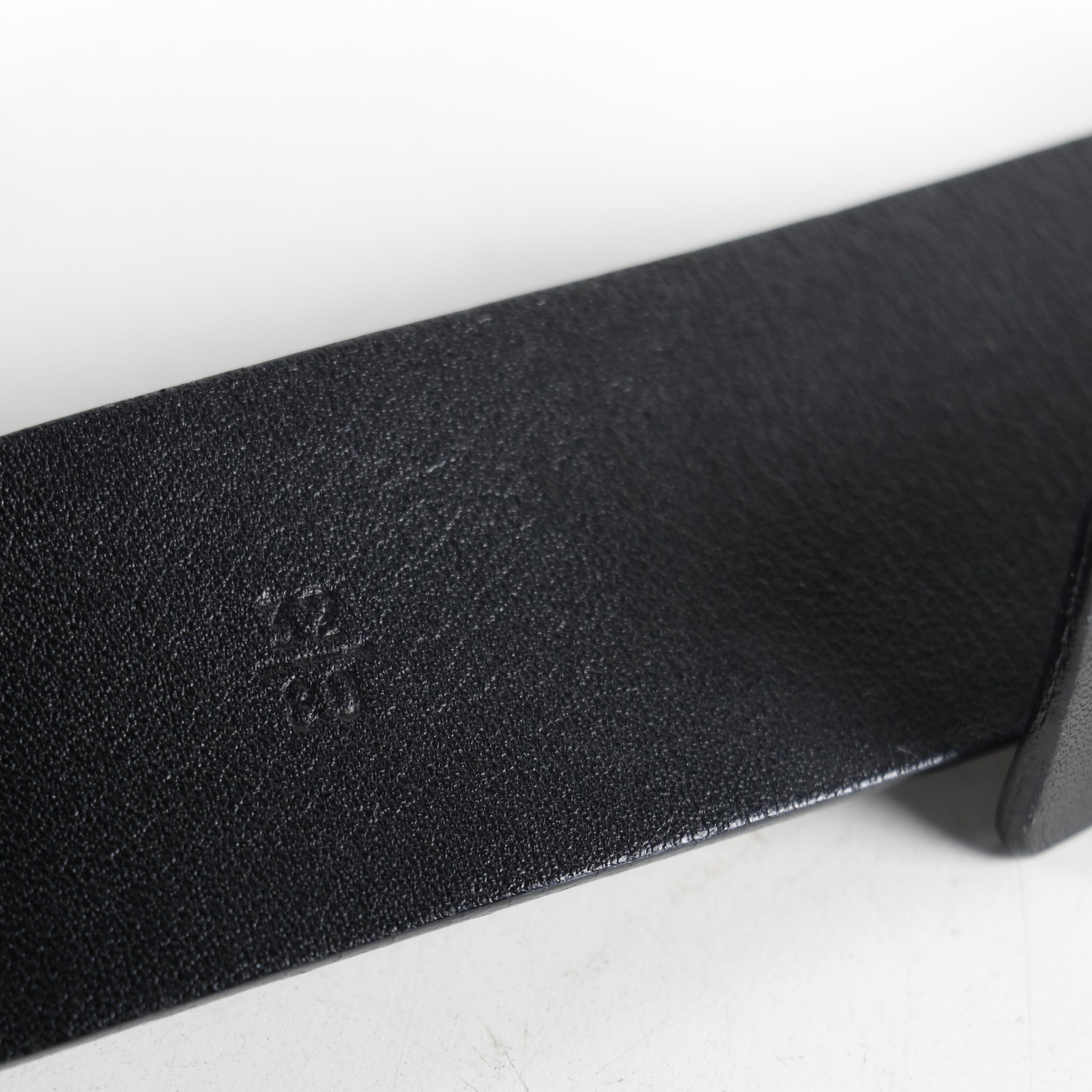 Prada Black Leather Belt