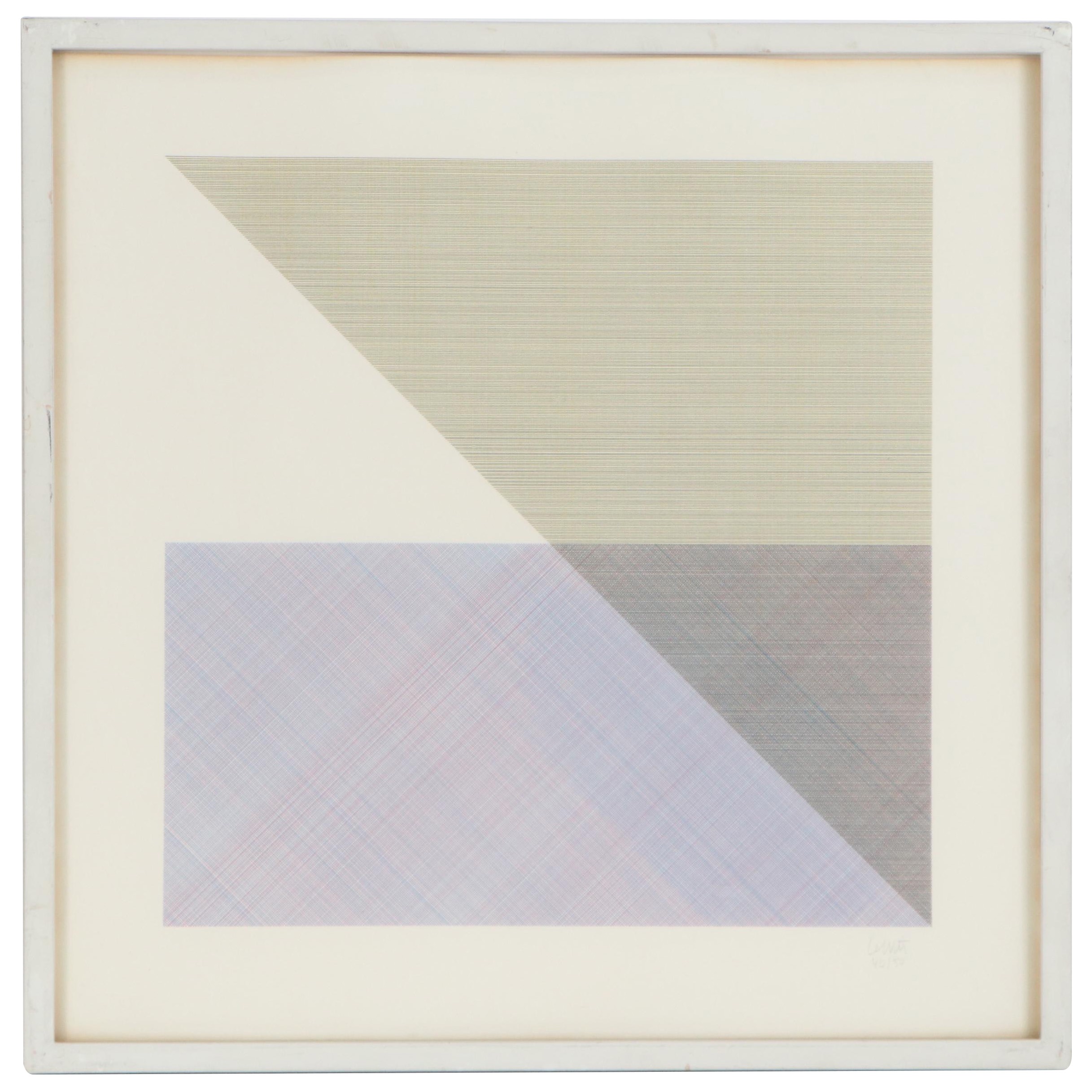 Sol LeWitt Conceptual Serigraph, 1980