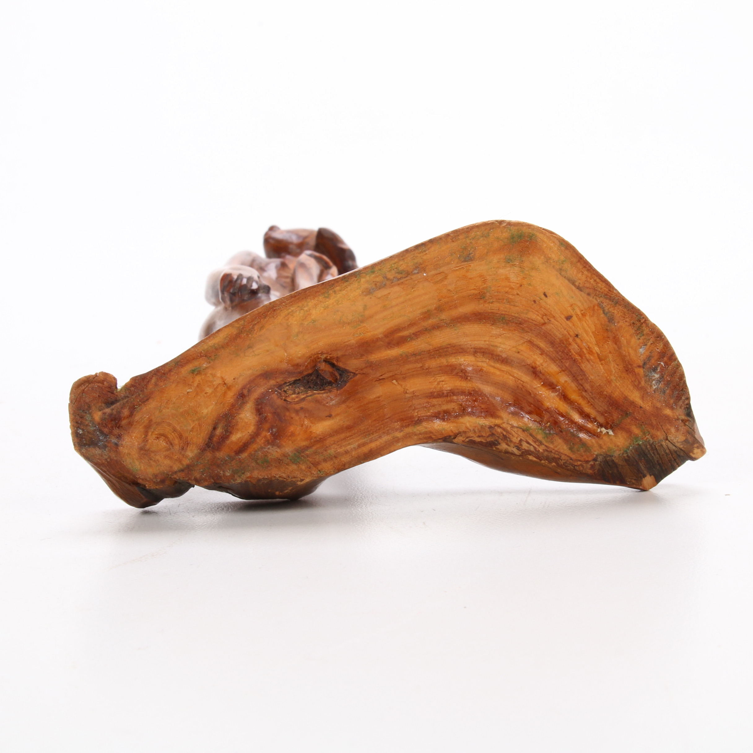 W. G. Hodgson Juniper Root Wood Carving of Female Nude, Mid 20th Century