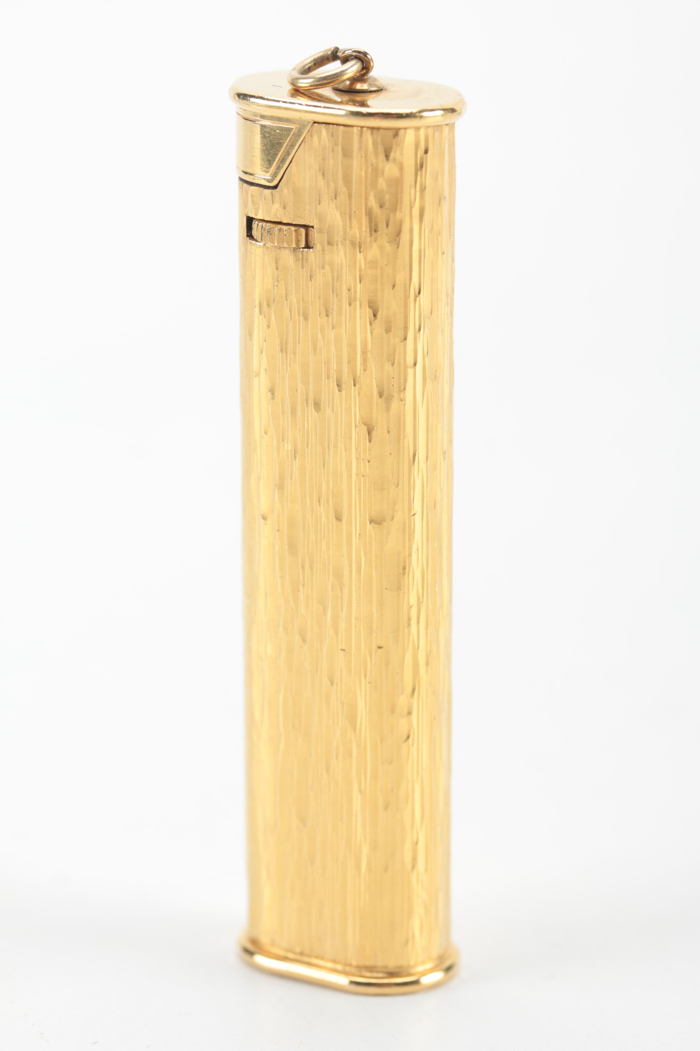 Swiss Made Dunhill Gold Plate Lighter in Original Case, Mid-20th Century