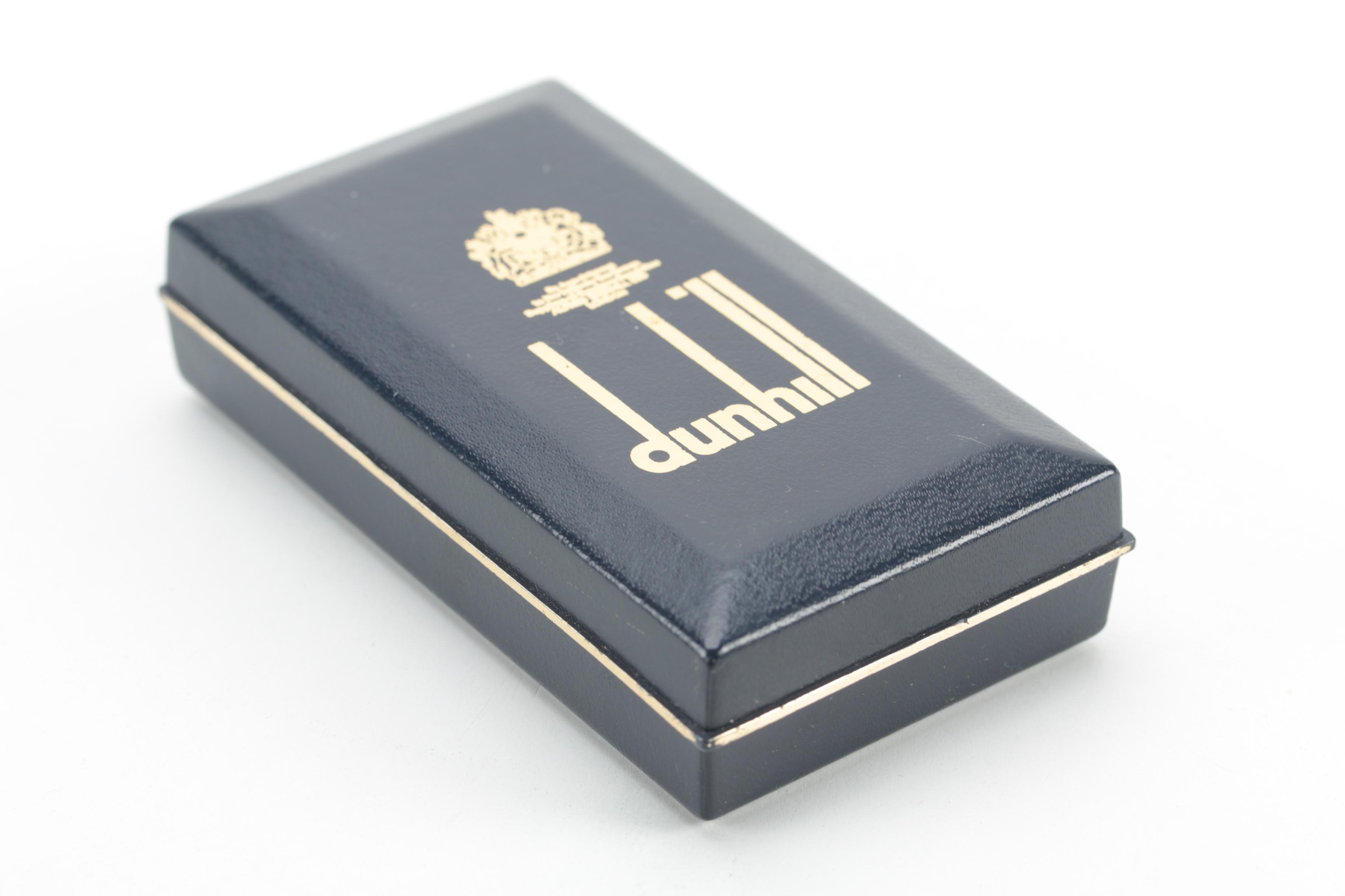Swiss Made Dunhill Gold Plate Lighter in Original Case, Mid-20th Century