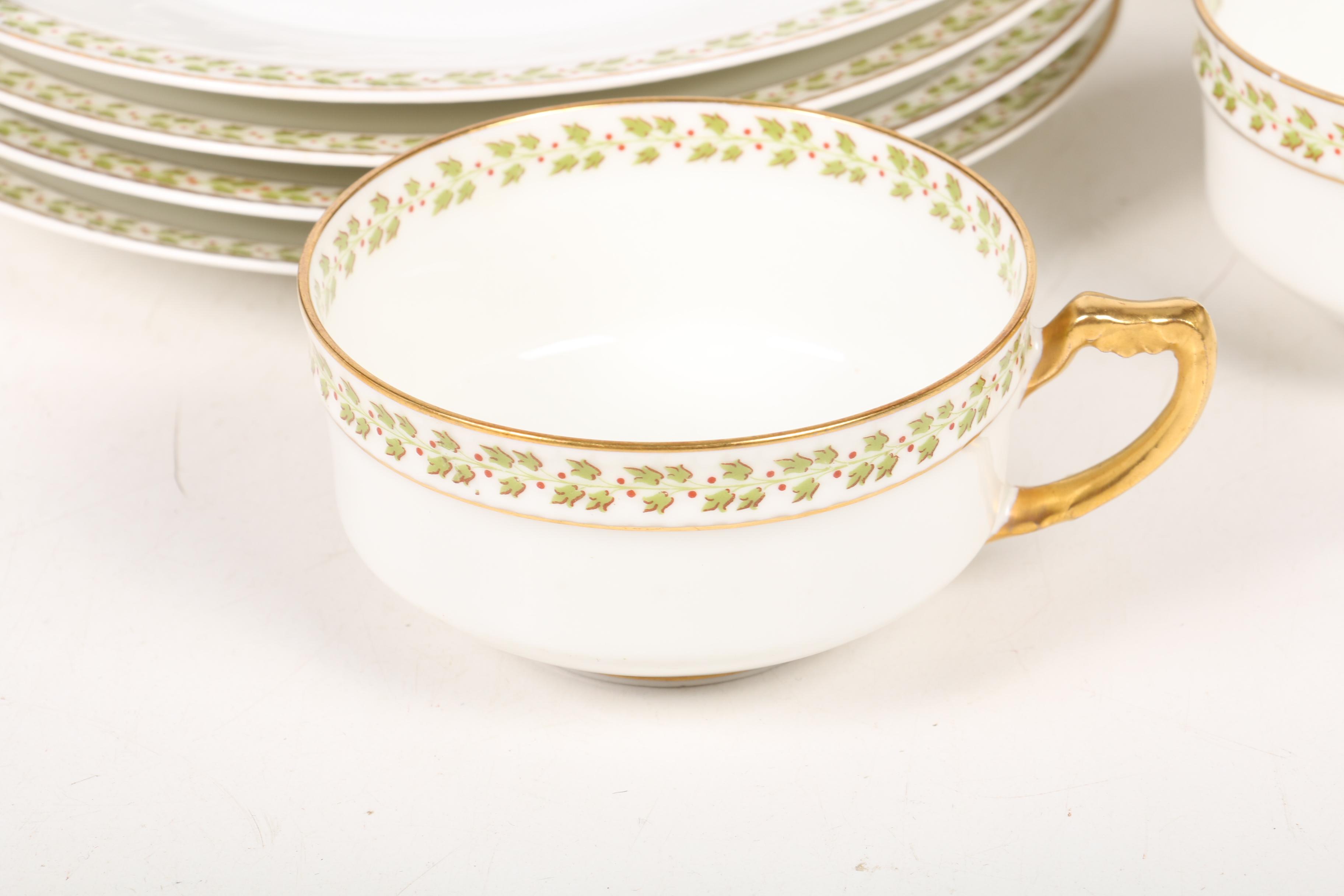 Haviland & Co. Limoges Porcelain Dinnerware, Early to Mid 20th Century