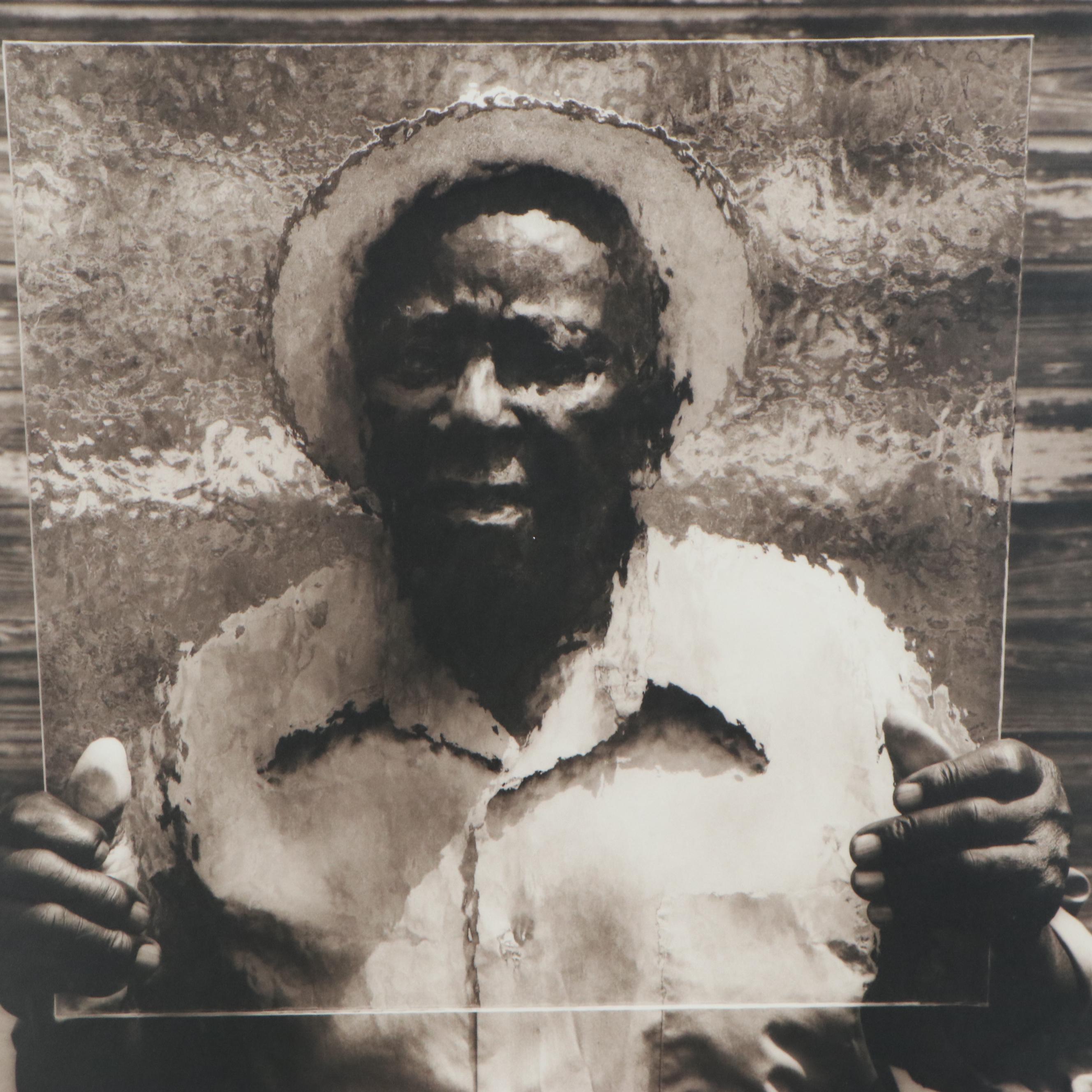 Jack Spencer Silver Gelatin Photograph "Cooter with Glass Coila, MS," 1995