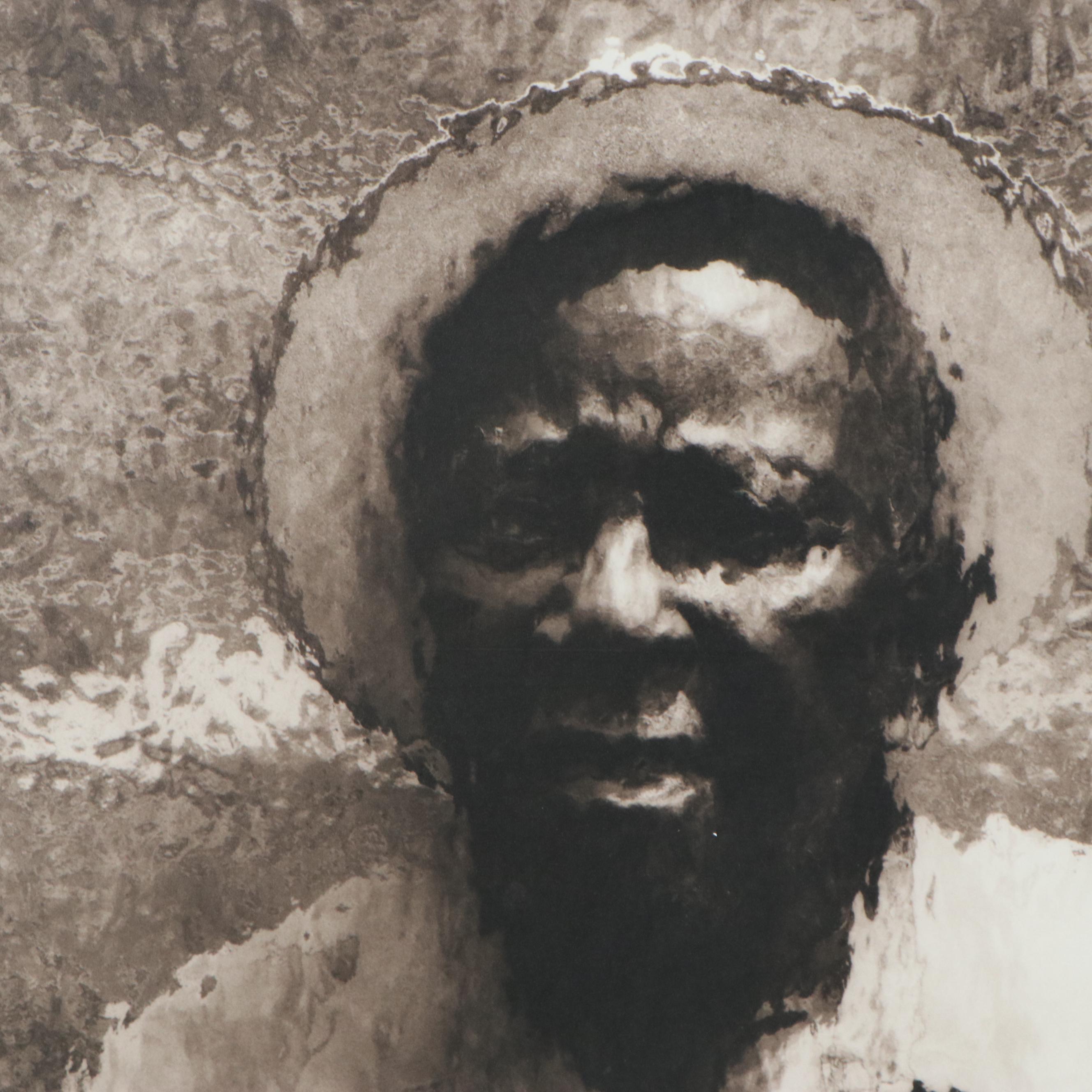 Jack Spencer Silver Gelatin Photograph "Cooter with Glass Coila, MS," 1995