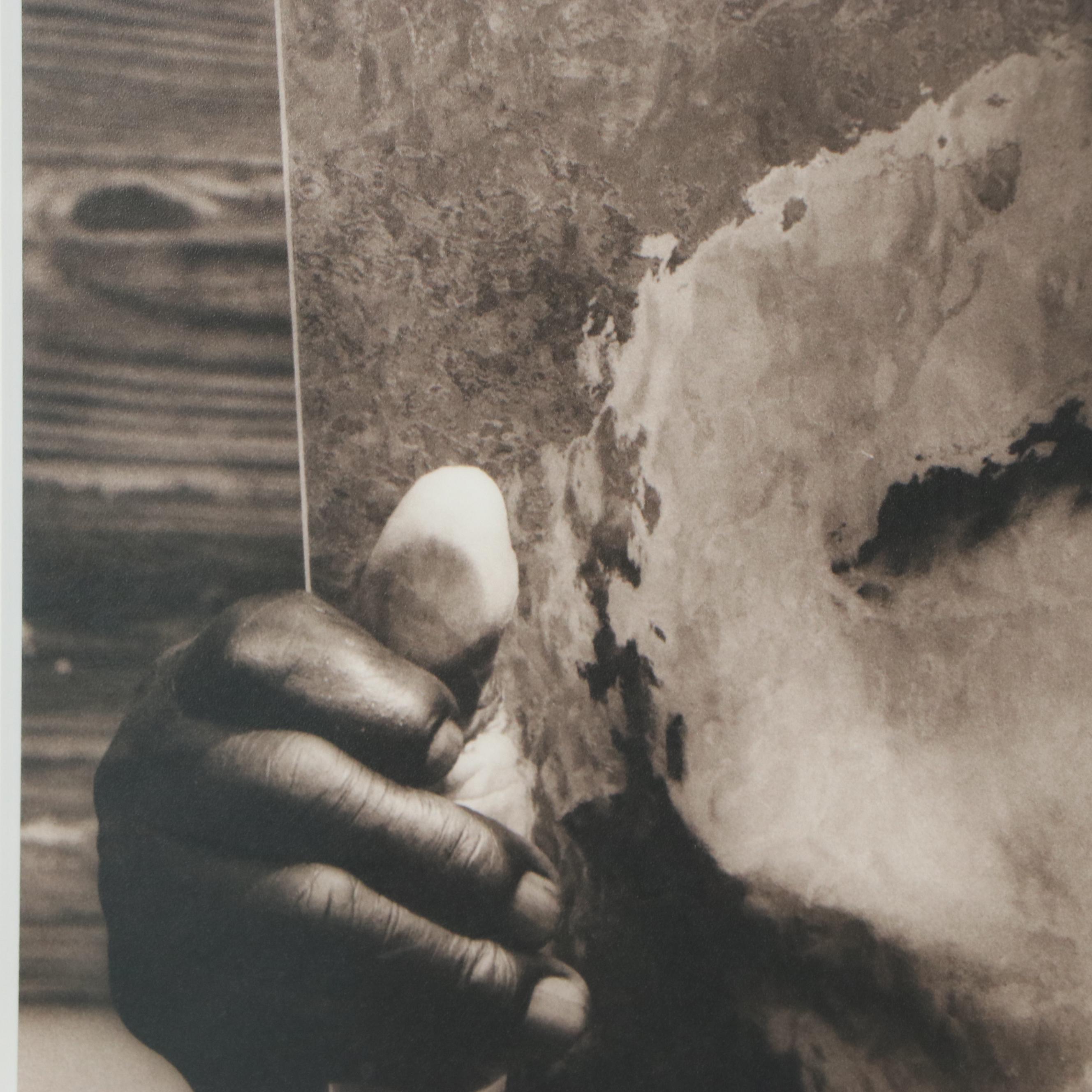 Jack Spencer Silver Gelatin Photograph "Cooter with Glass Coila, MS," 1995