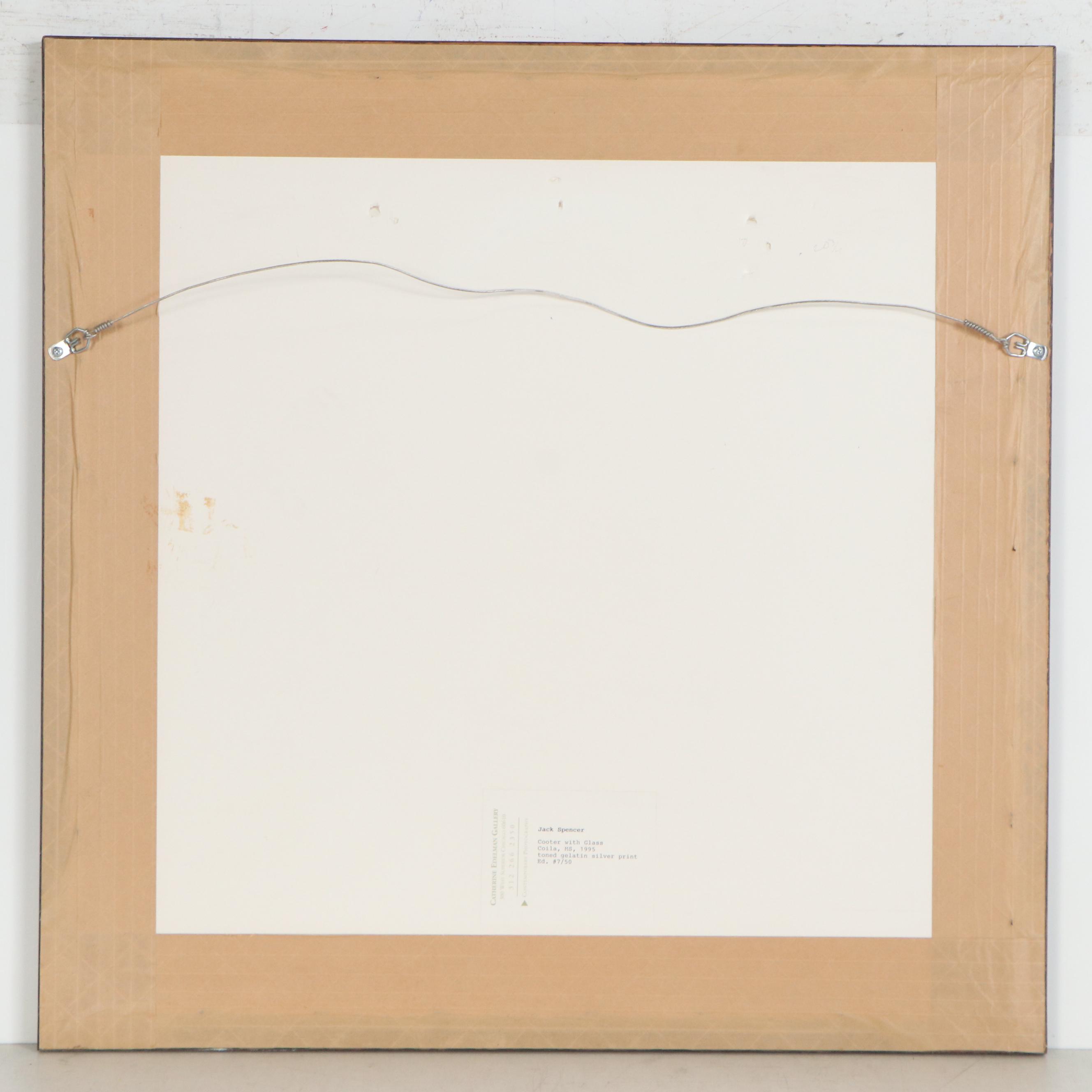 Jack Spencer Silver Gelatin Photograph "Cooter with Glass Coila, MS," 1995