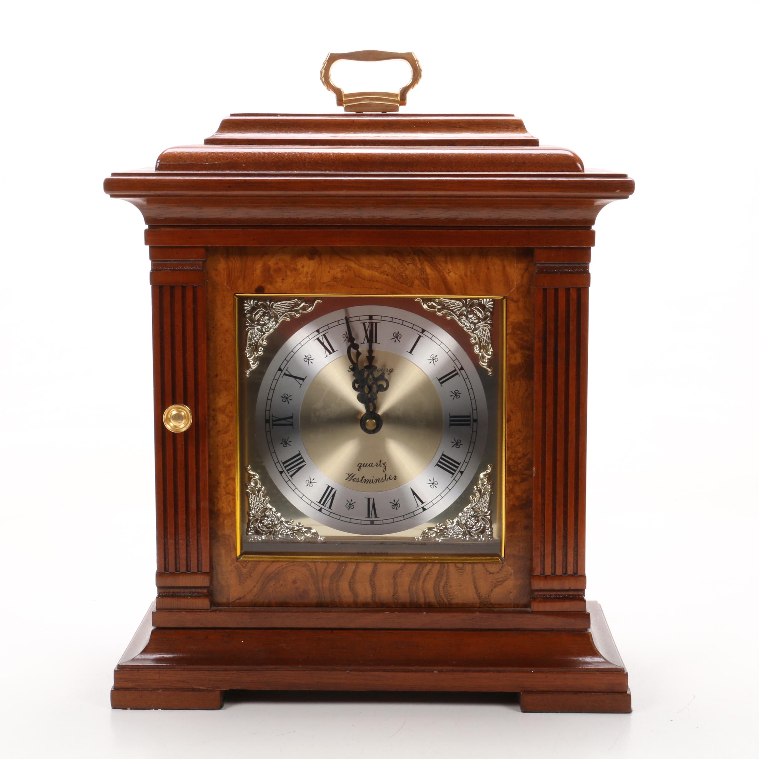 Strausbourg Manor Mantel Clock, Mid to Late 20th Century