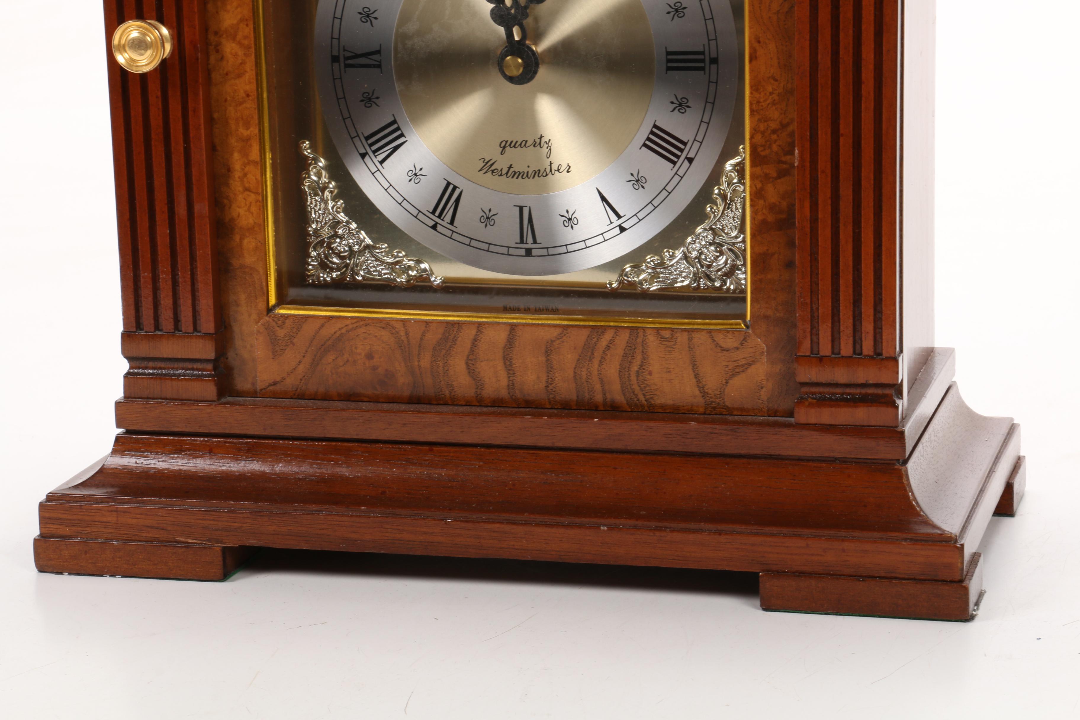 Strausbourg Manor Mantel Clock, Mid to Late 20th Century