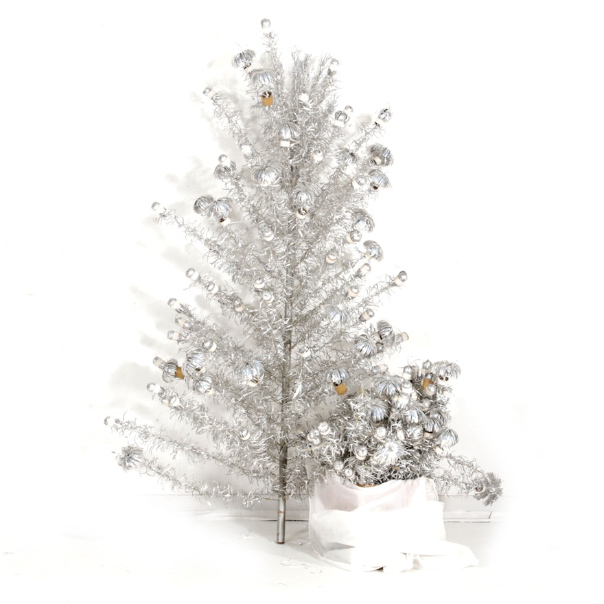 Aluminum Taper Christmas Tree, Mid-20th Century