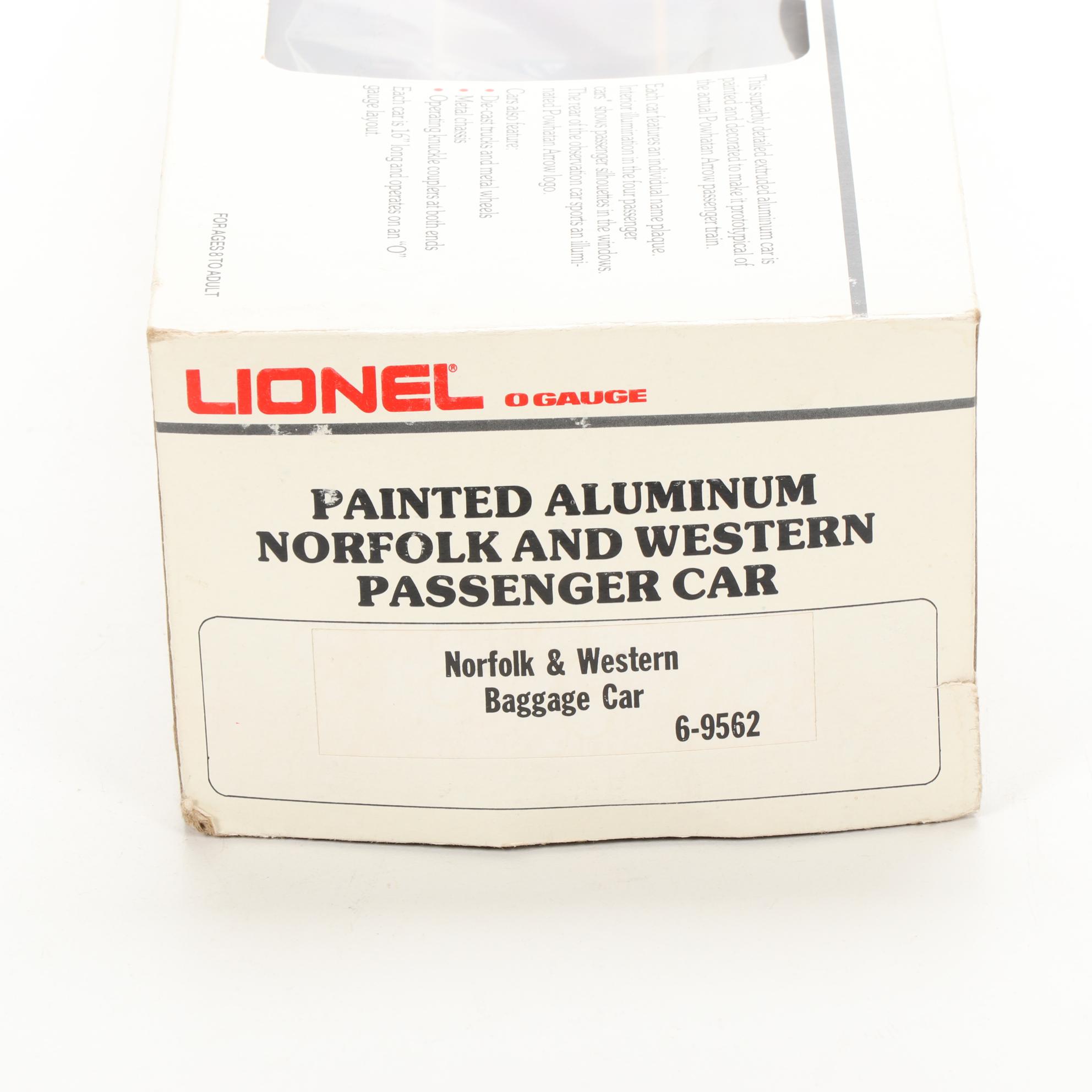 Lionel O Scale Norfolk & Western "Powhatan Arrow" Passenger Set with Locomotive