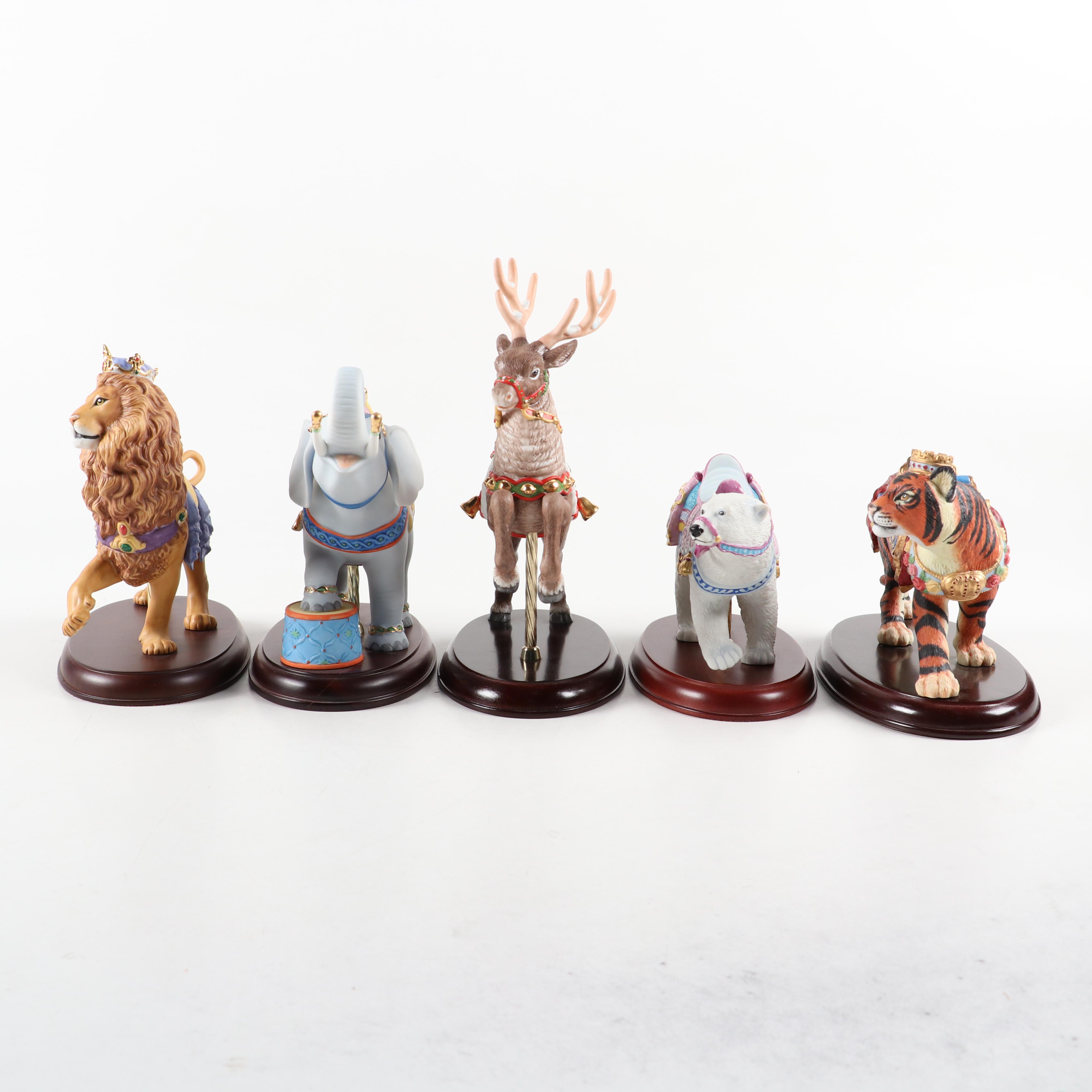 Lenox Limited Edition Carousel Collection Bone China Figurines, Late 20th C.