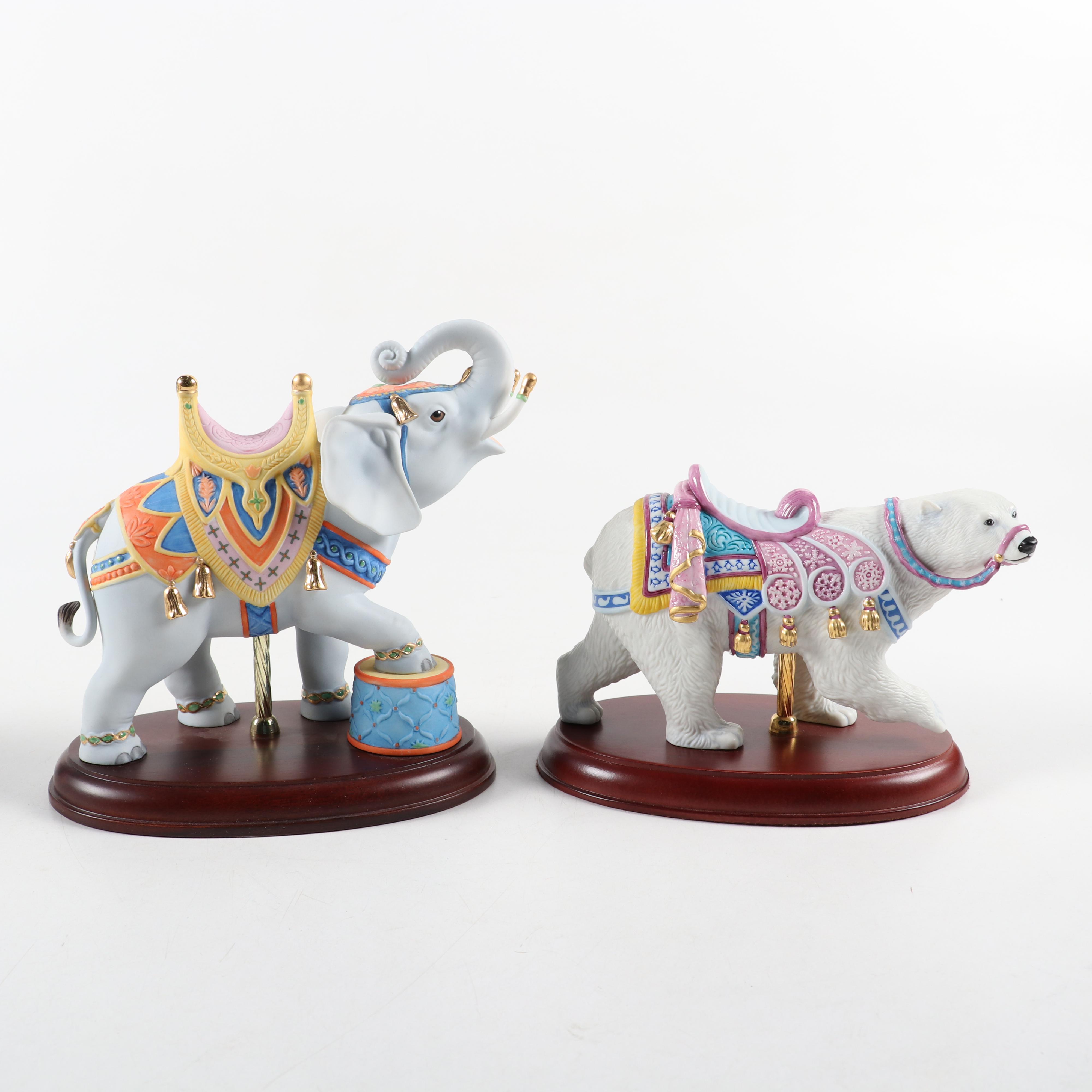 Lenox Limited Edition Carousel Collection Bone China Figurines, Late 20th C.