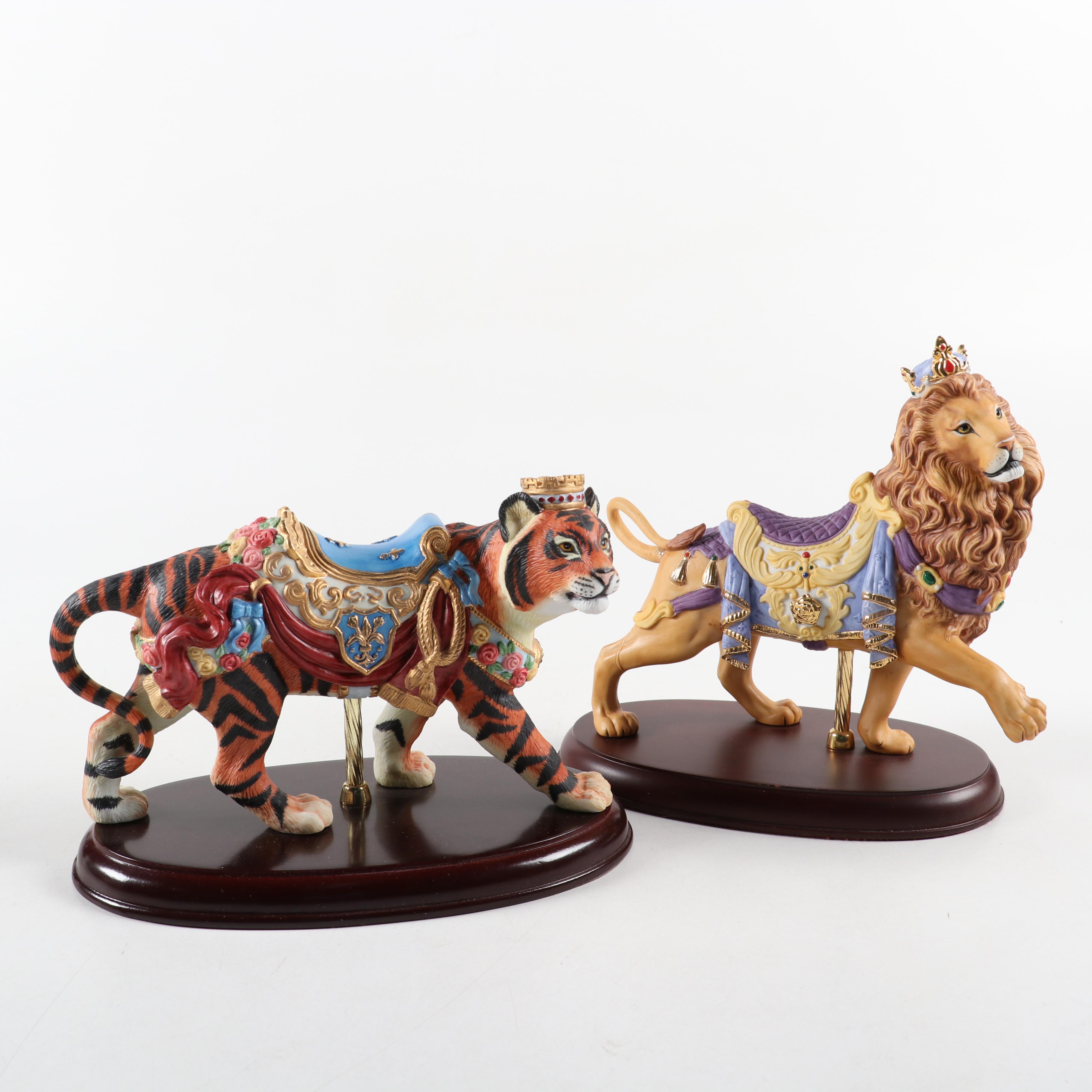 Lenox Limited Edition Carousel Collection Bone China Figurines, Late 20th C.