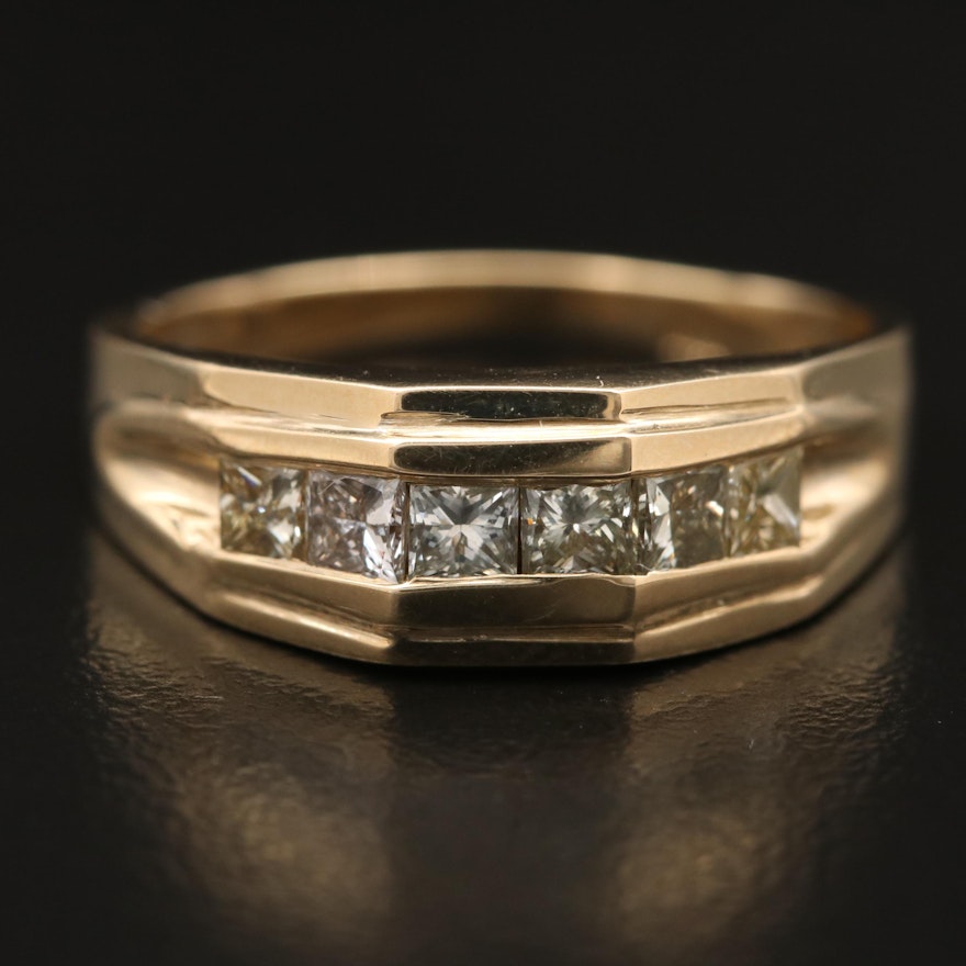 10K Channel Set Diamond Band