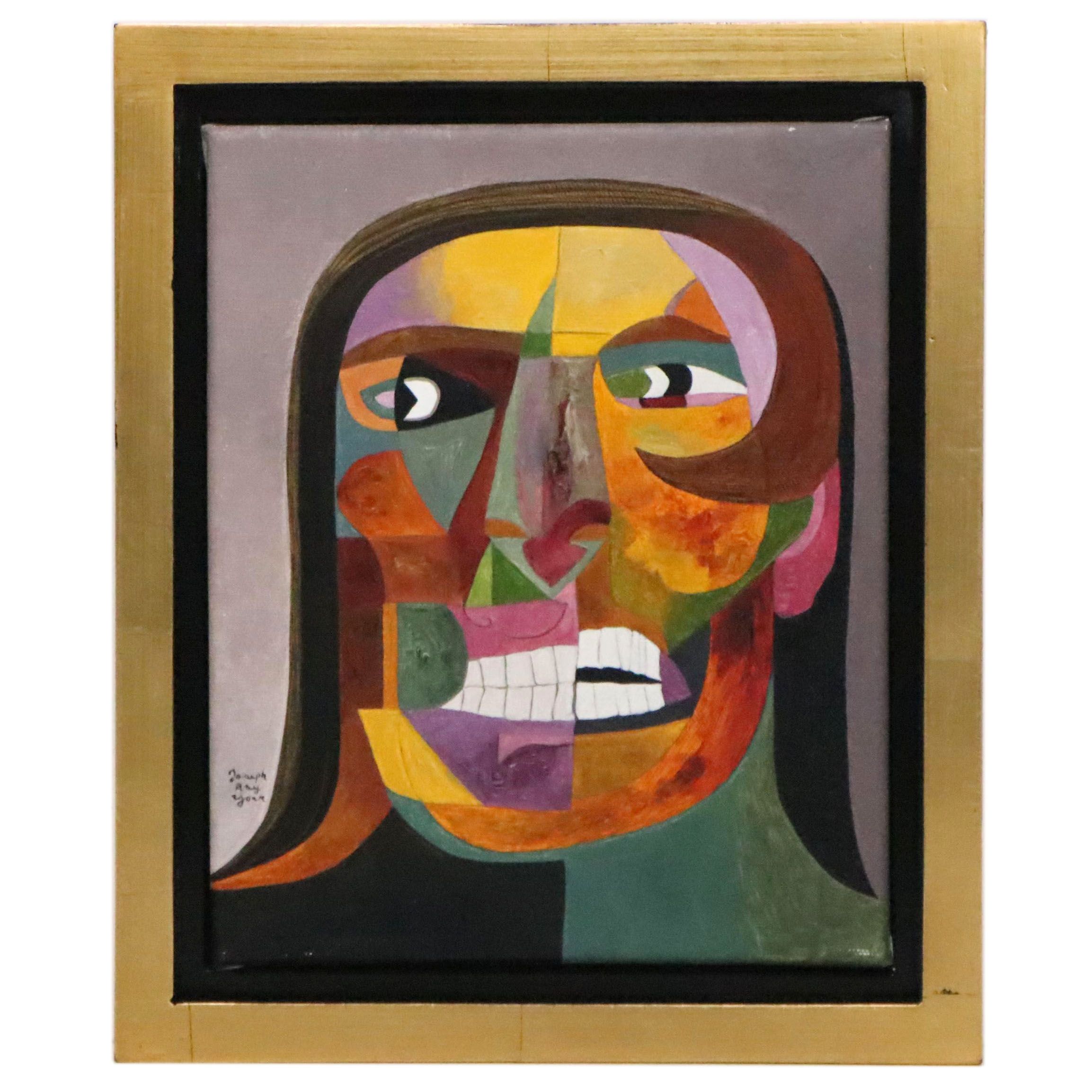 Joseph Ray York Abstract Oil Painting "Anguished Man," 2019