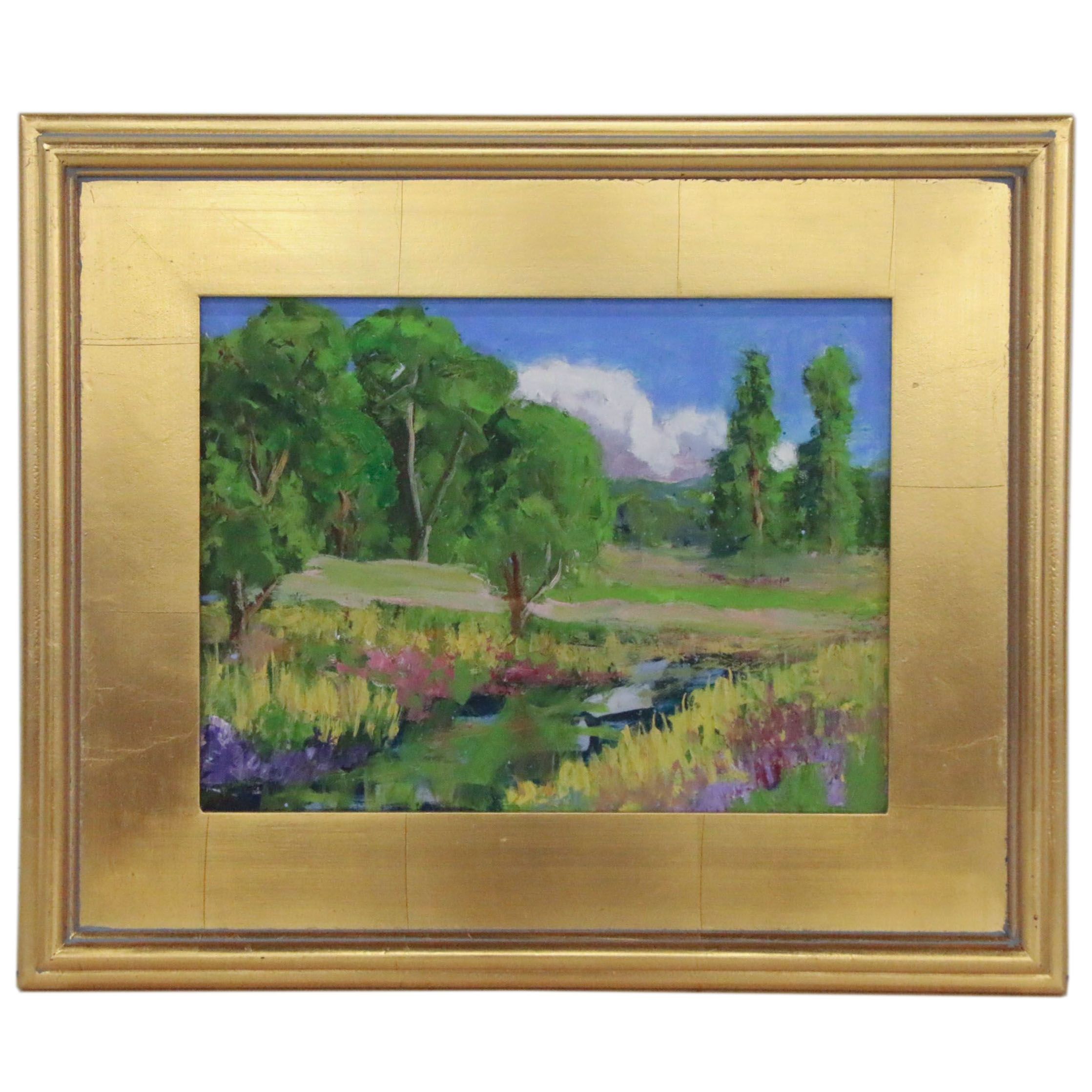 Kenneth Burnside Oil Painting of Forest Landscape