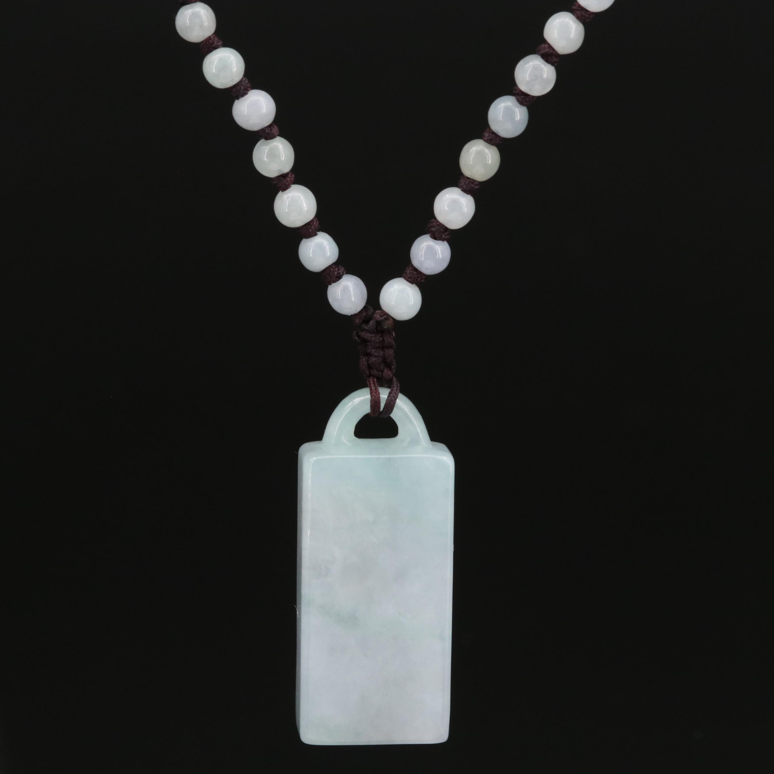 Jadeite Pendant Necklace