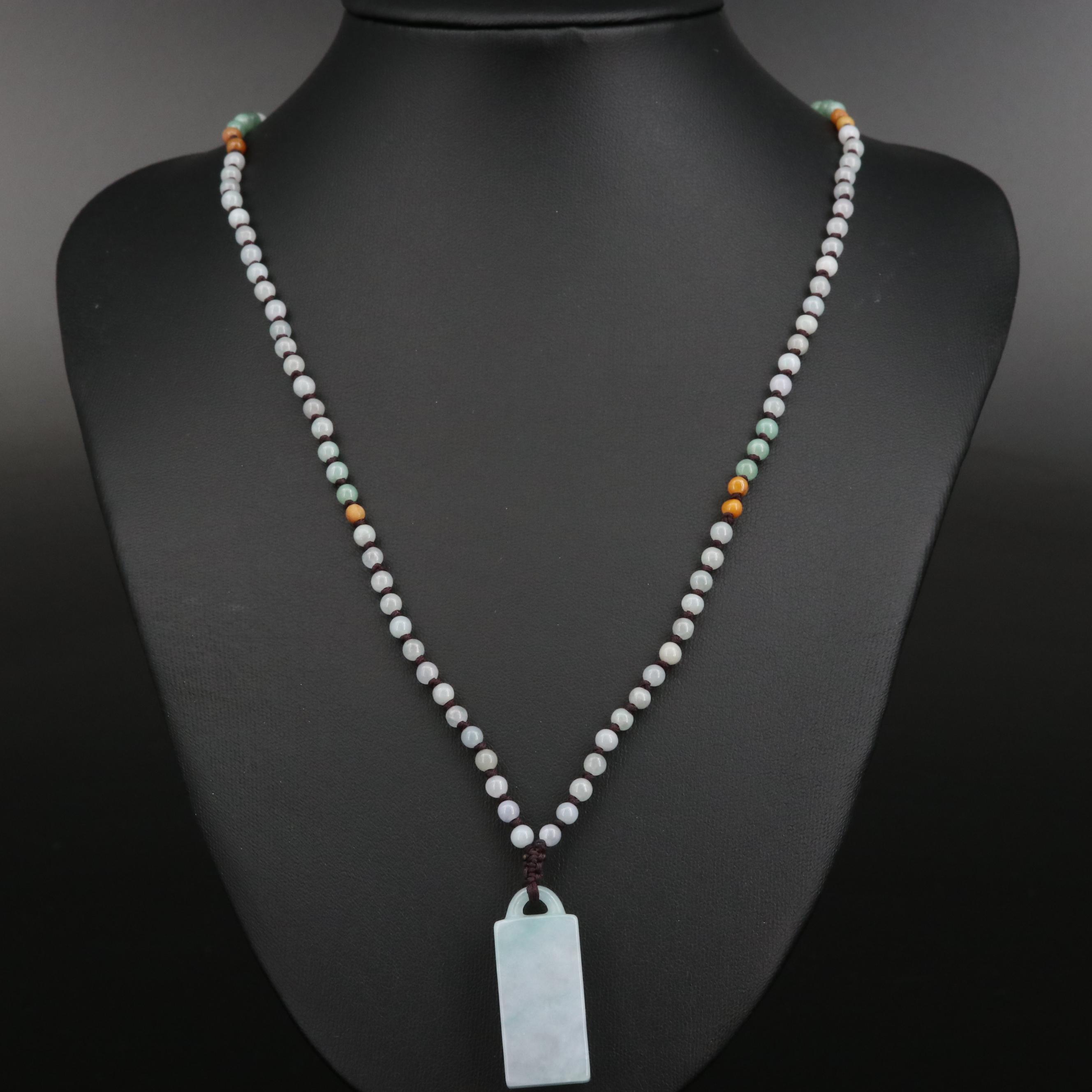 Jadeite Pendant Necklace