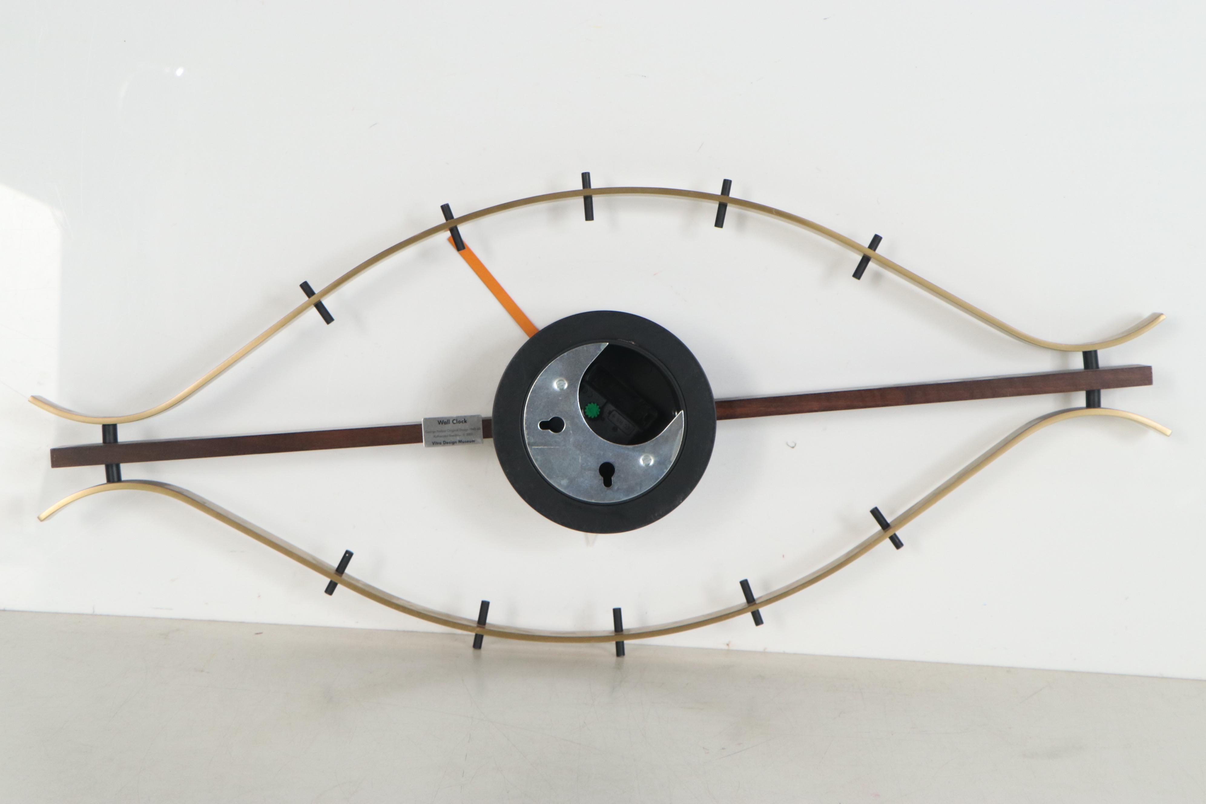 Vitra Design Museum George Nelson Reedition Mid Century Modern "Eye" Clock, 2001