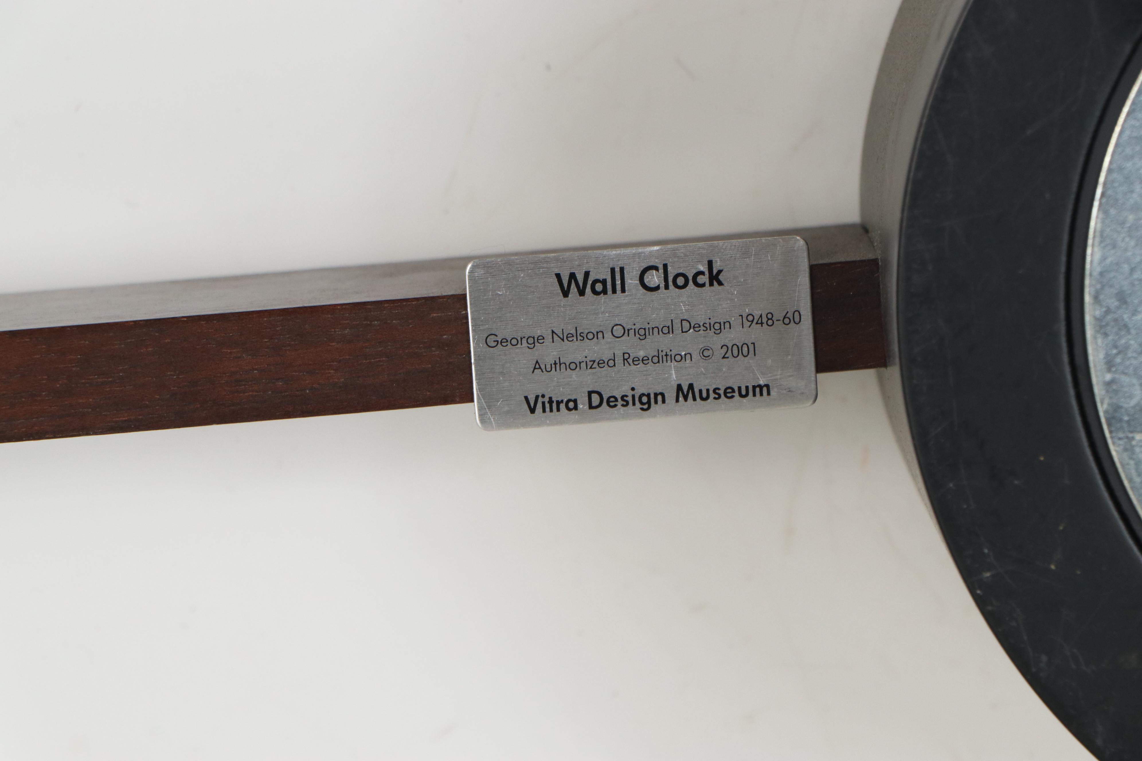Vitra Design Museum George Nelson Reedition Mid Century Modern "Eye" Clock, 2001