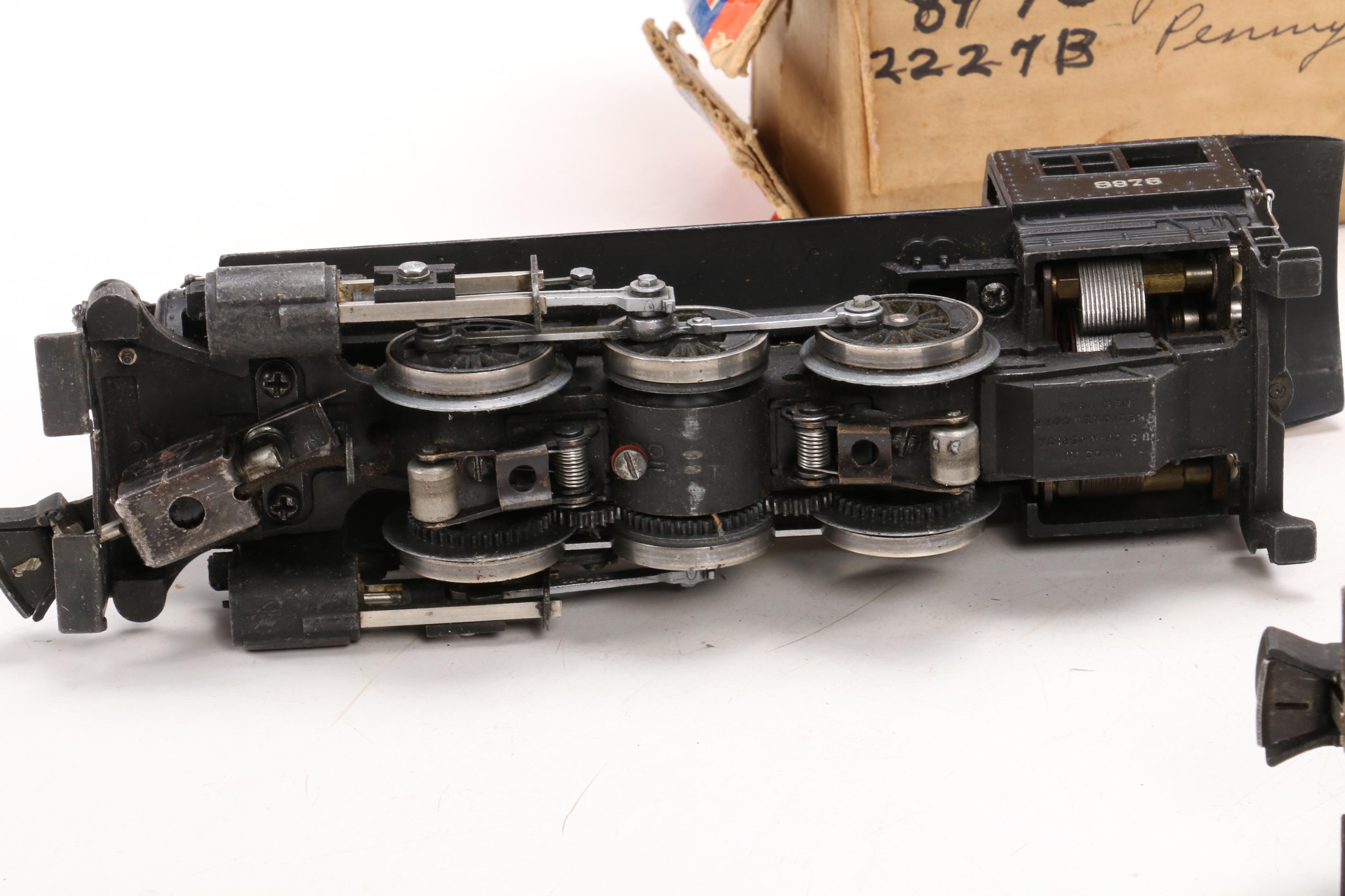 Lionel O Scale 227 Steam Locomotive with 2227B Tender, Mid 20th Century