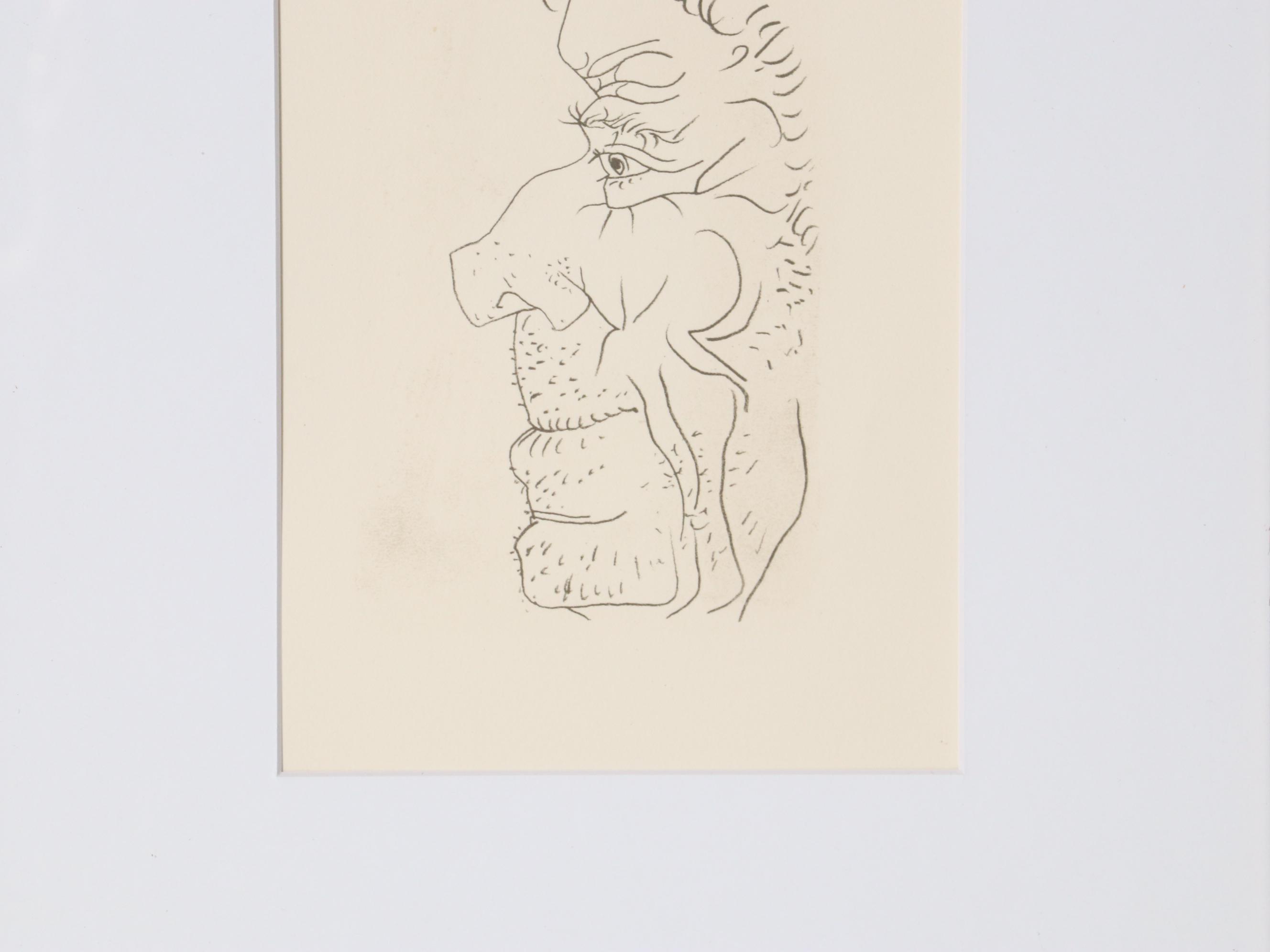 Pablo Picasso Lithograph from "Le Goût du Bonheur," 1970