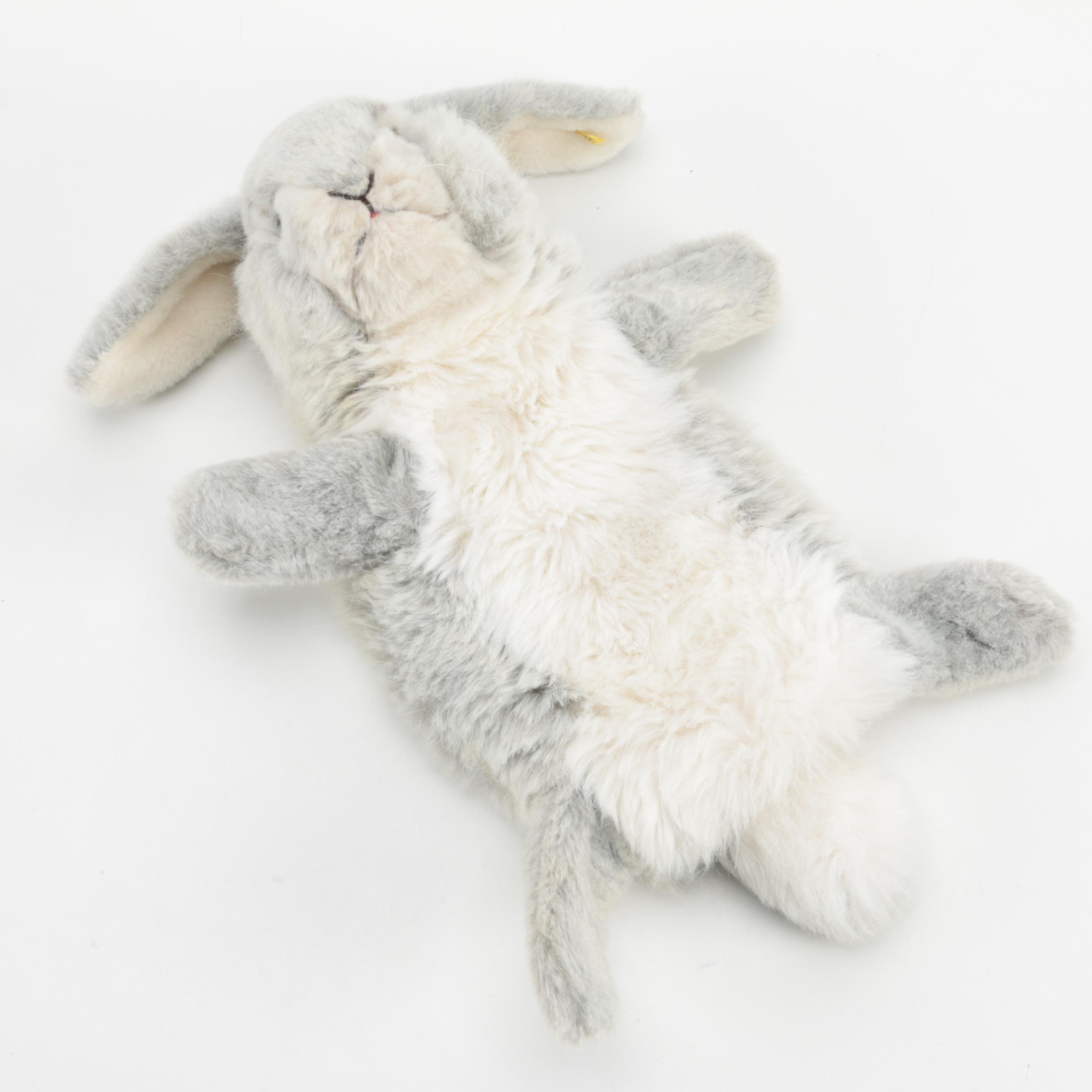 Steiff "Jolly Hase" Bunny Rabbit Hand Puppet Stuffed Toy, Late 20th Century