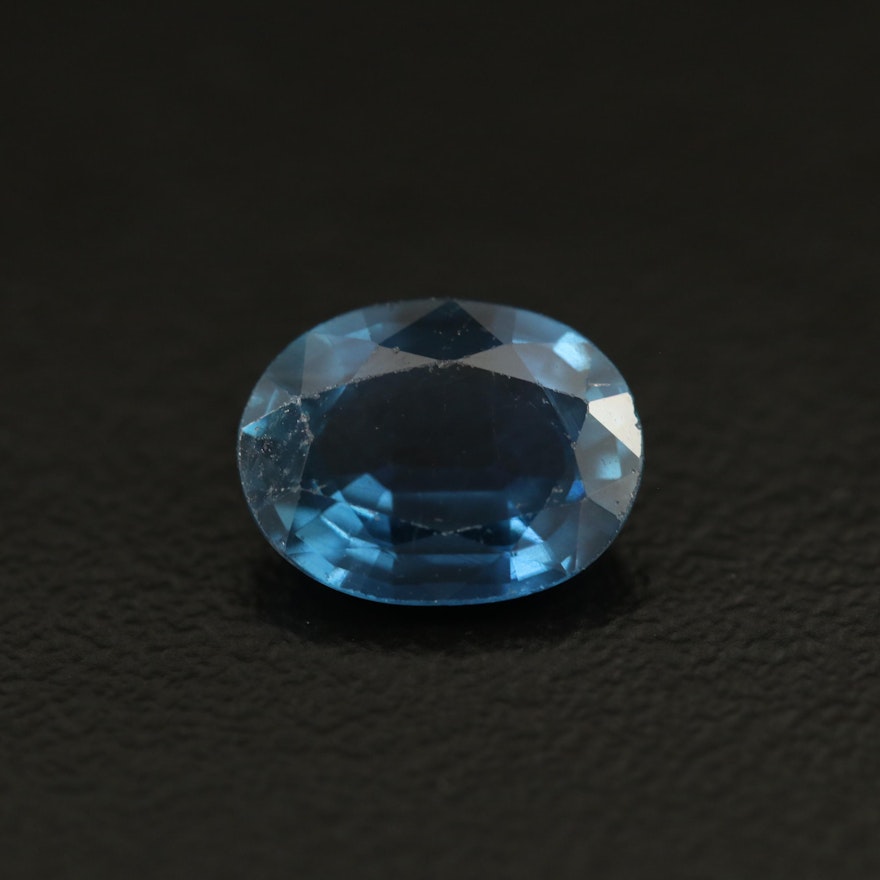 Loose 2.07 CT Oval Faceted Sapphire