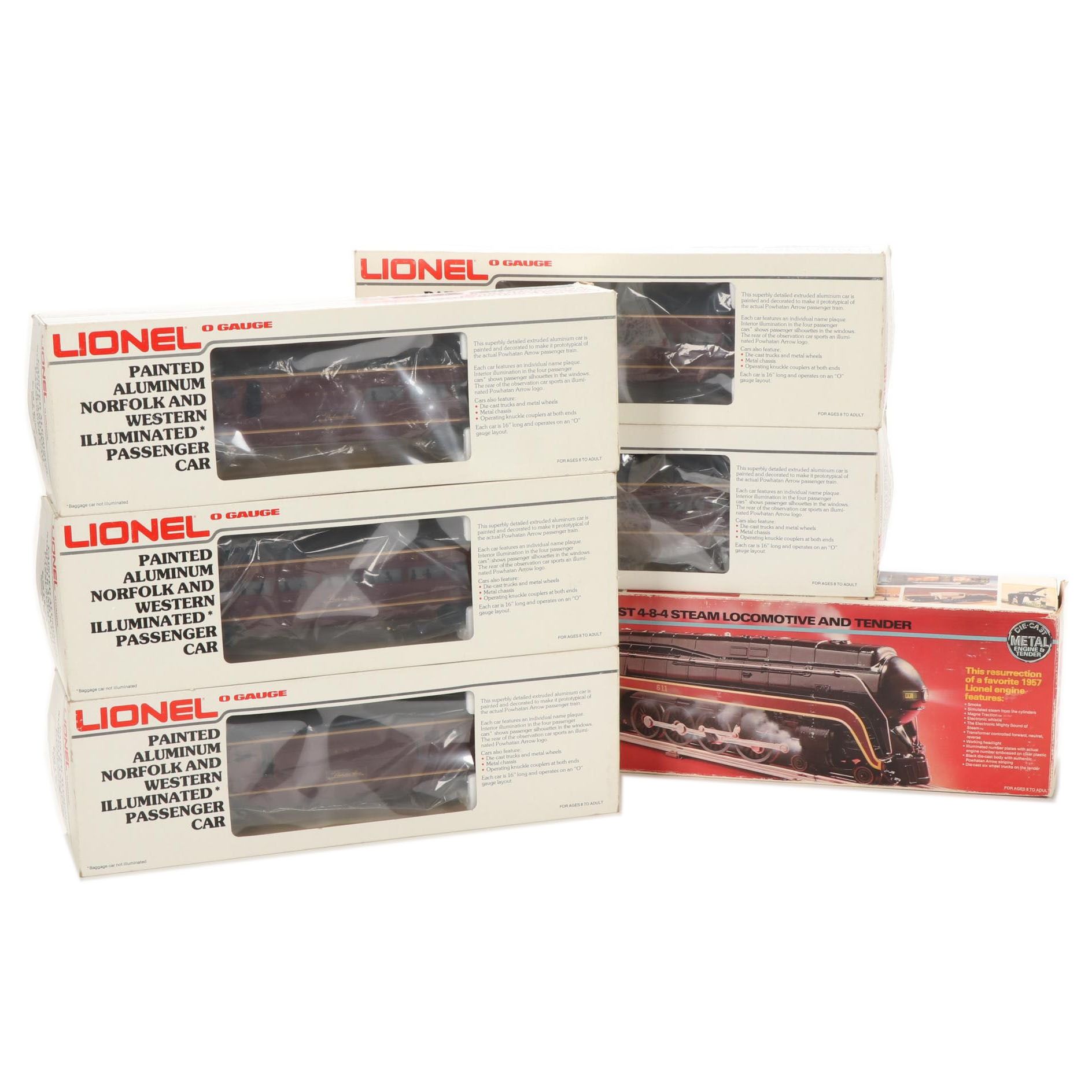 Lionel O Scale Norfolk & Western "Powhatan Arrow" Passenger Set with Locomotive