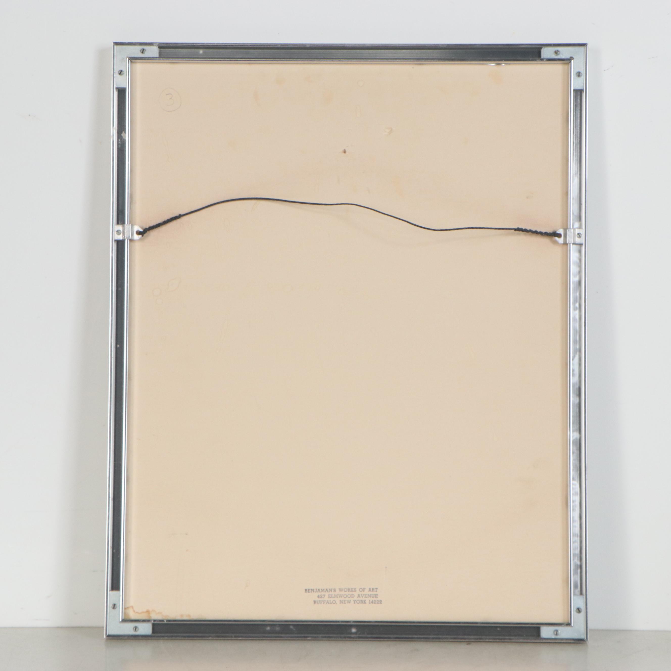 Graphite Figure Drawing of Seated Female Nude, Mid to Late 20th Century