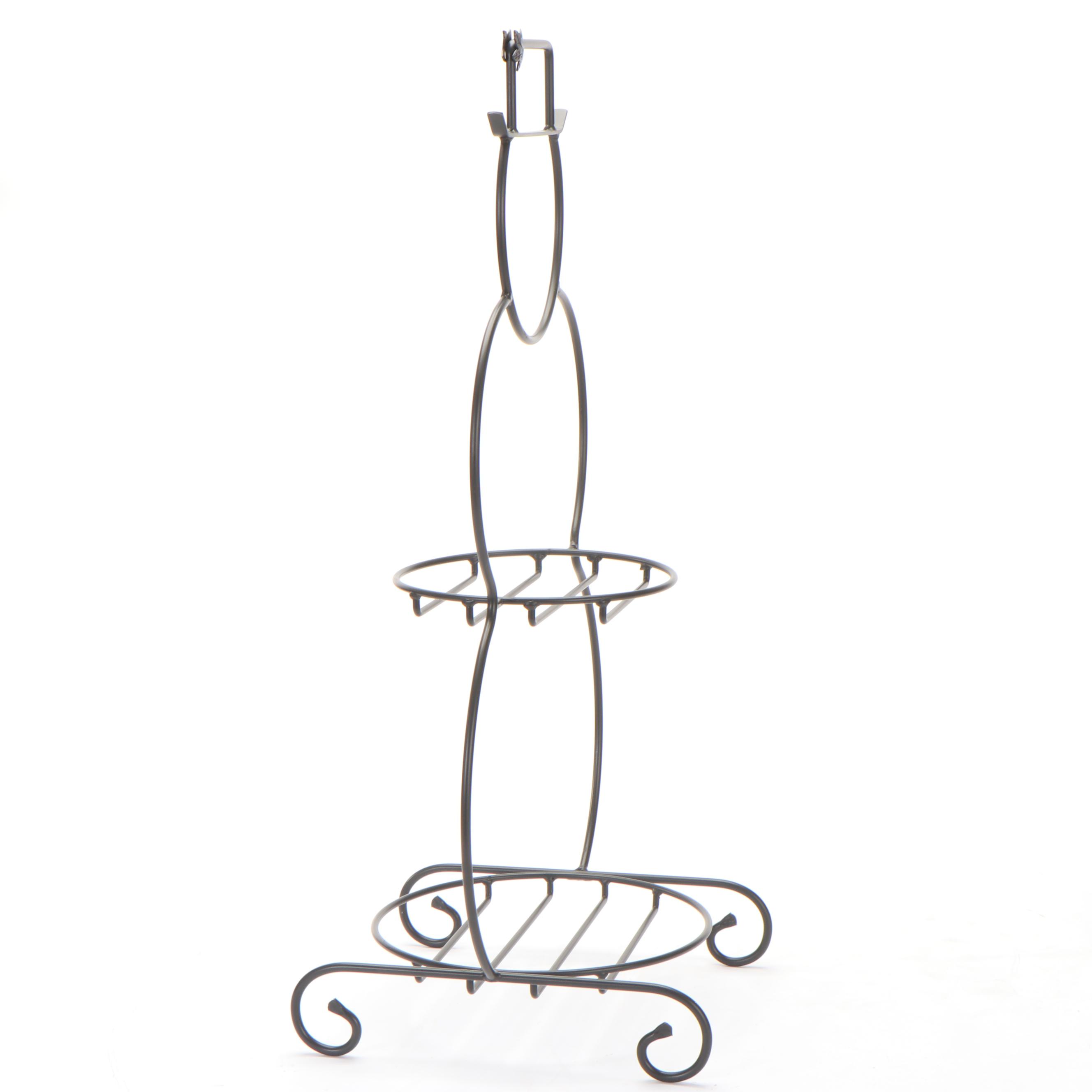 Longaberger Wrought Iron Frame Snowman Shaped Stand and Others