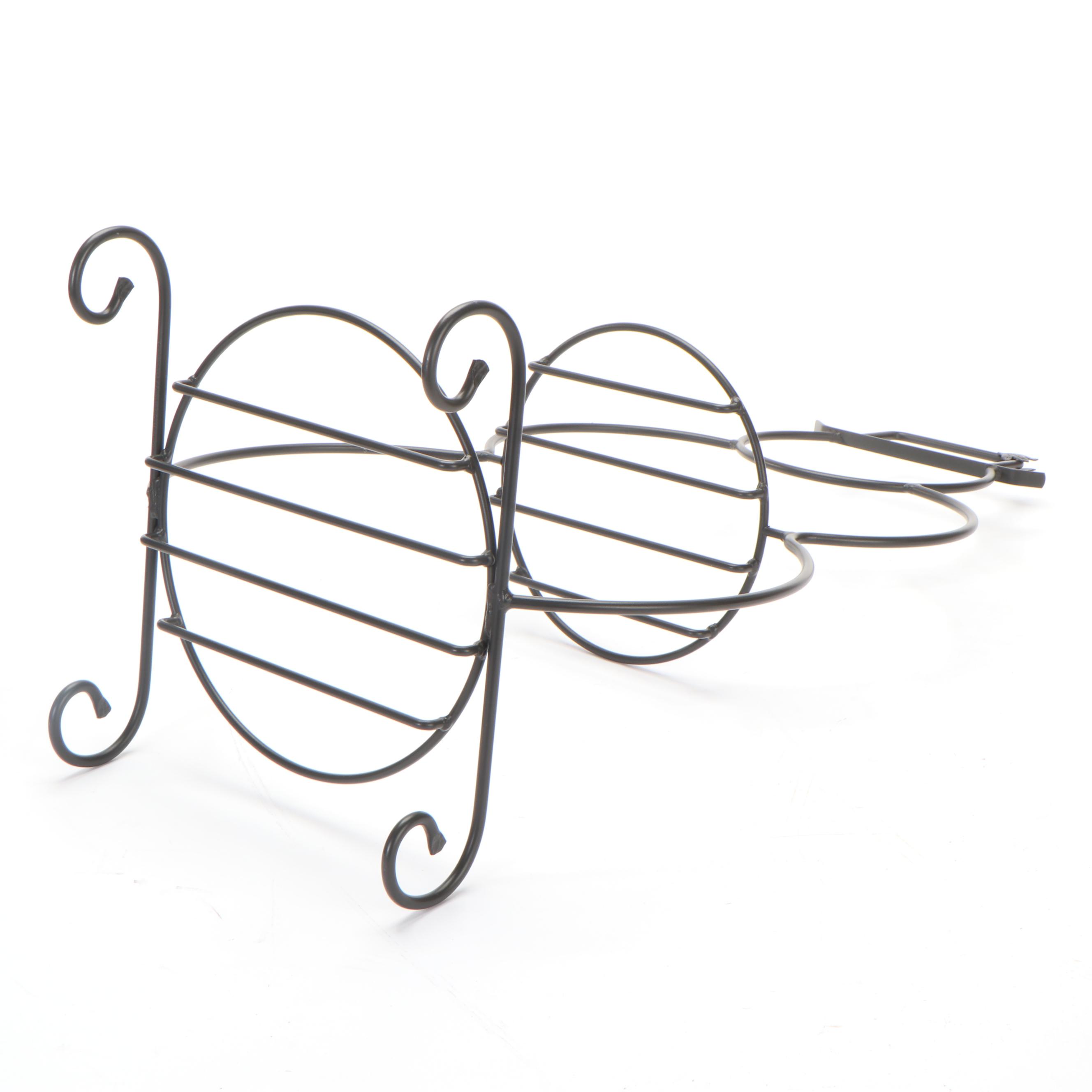 Longaberger Wrought Iron Frame Snowman Shaped Stand and Others