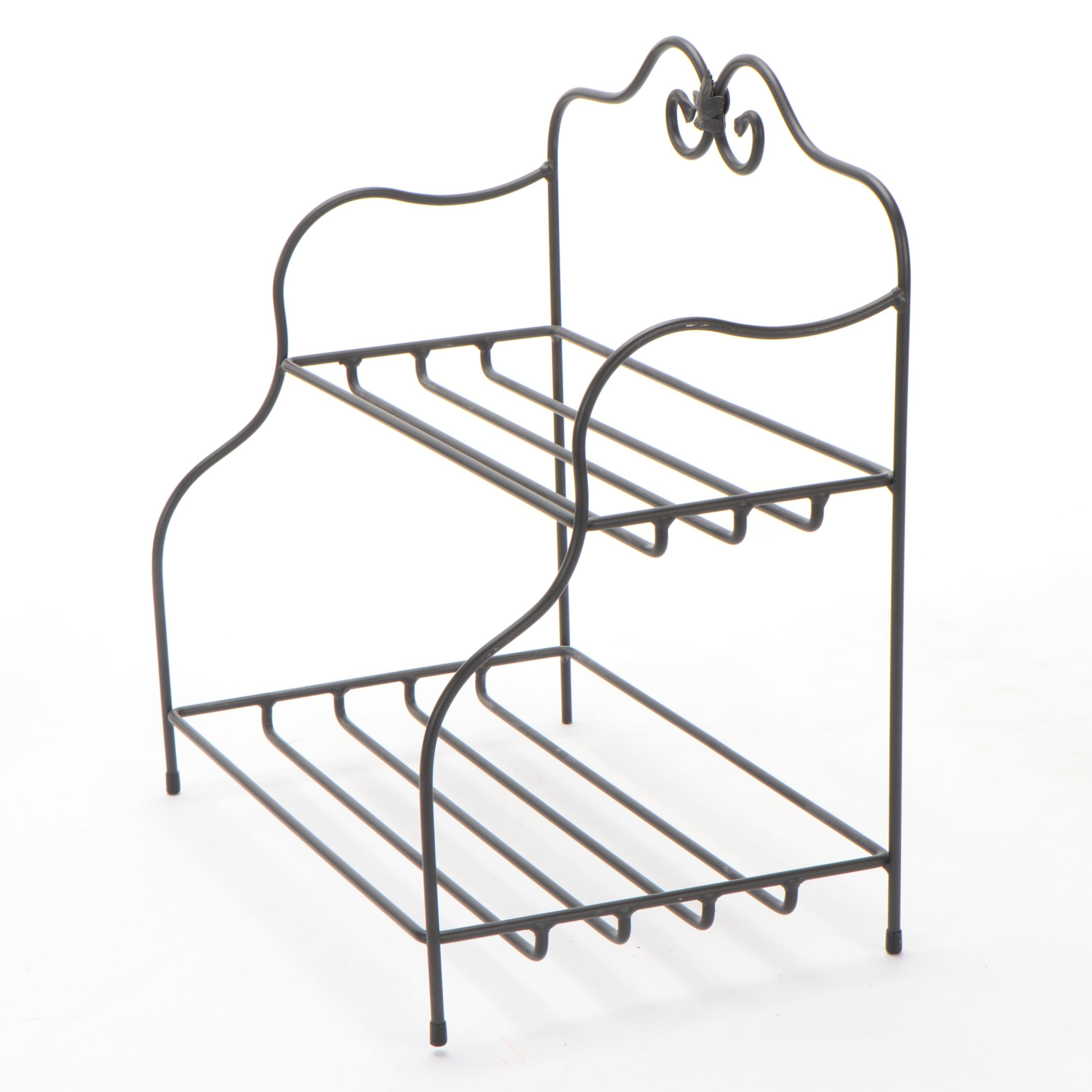 Longaberger Wrought Iron Frame Snowman Shaped Stand and Others