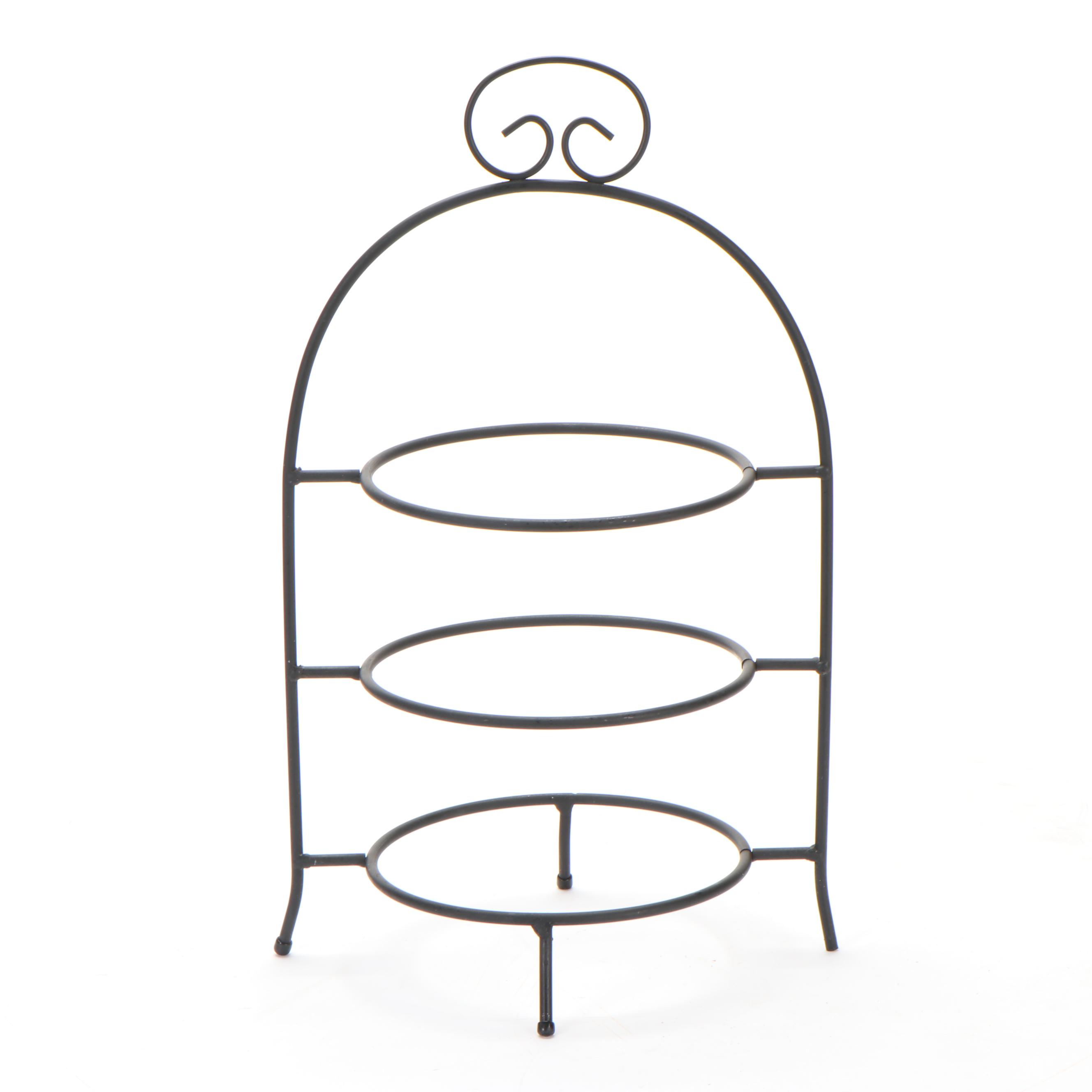 Longaberger Wrought Iron Frame Snowman Shaped Stand and Others