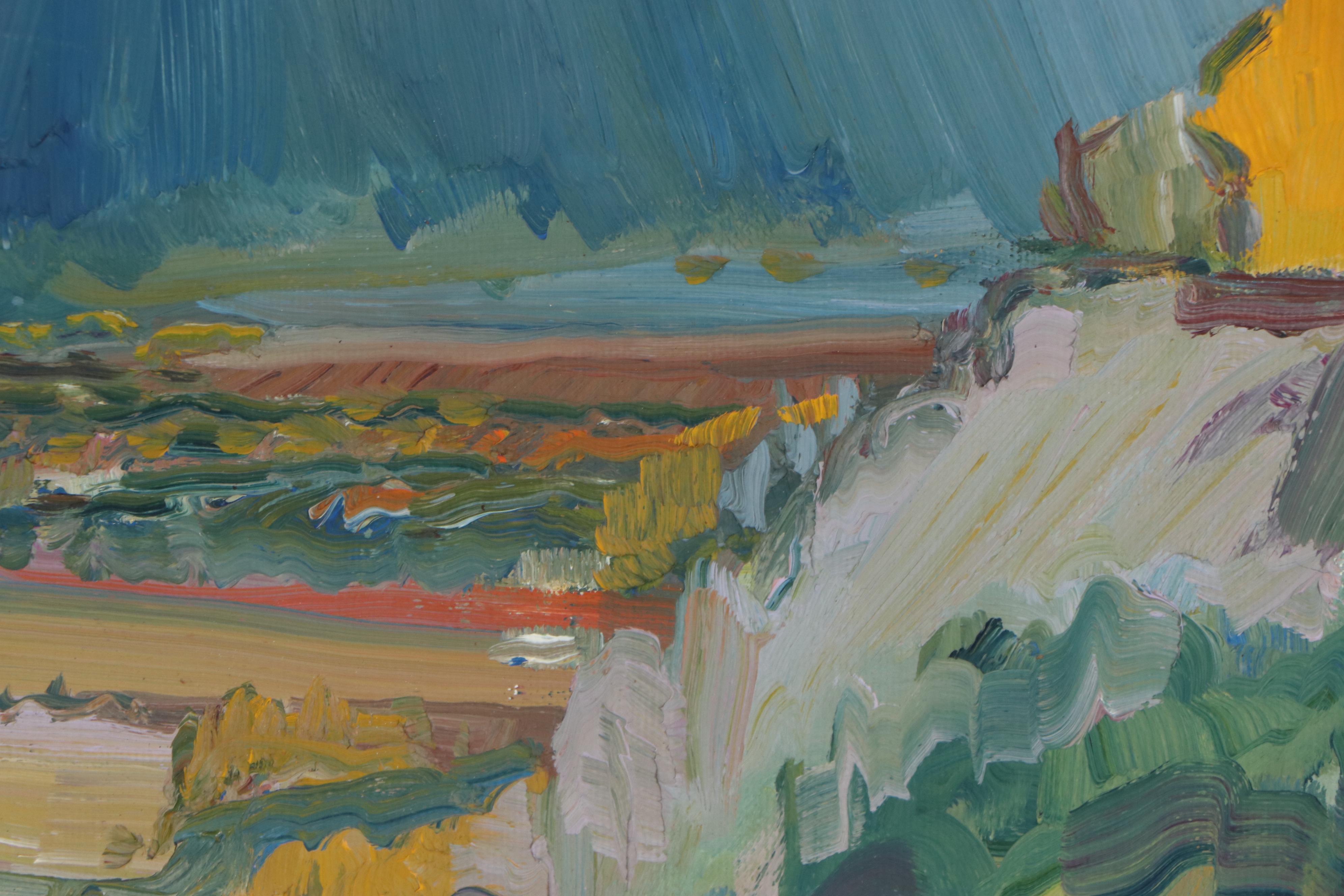 D. Sutherland Landscape Oil Painting, Circa 1980