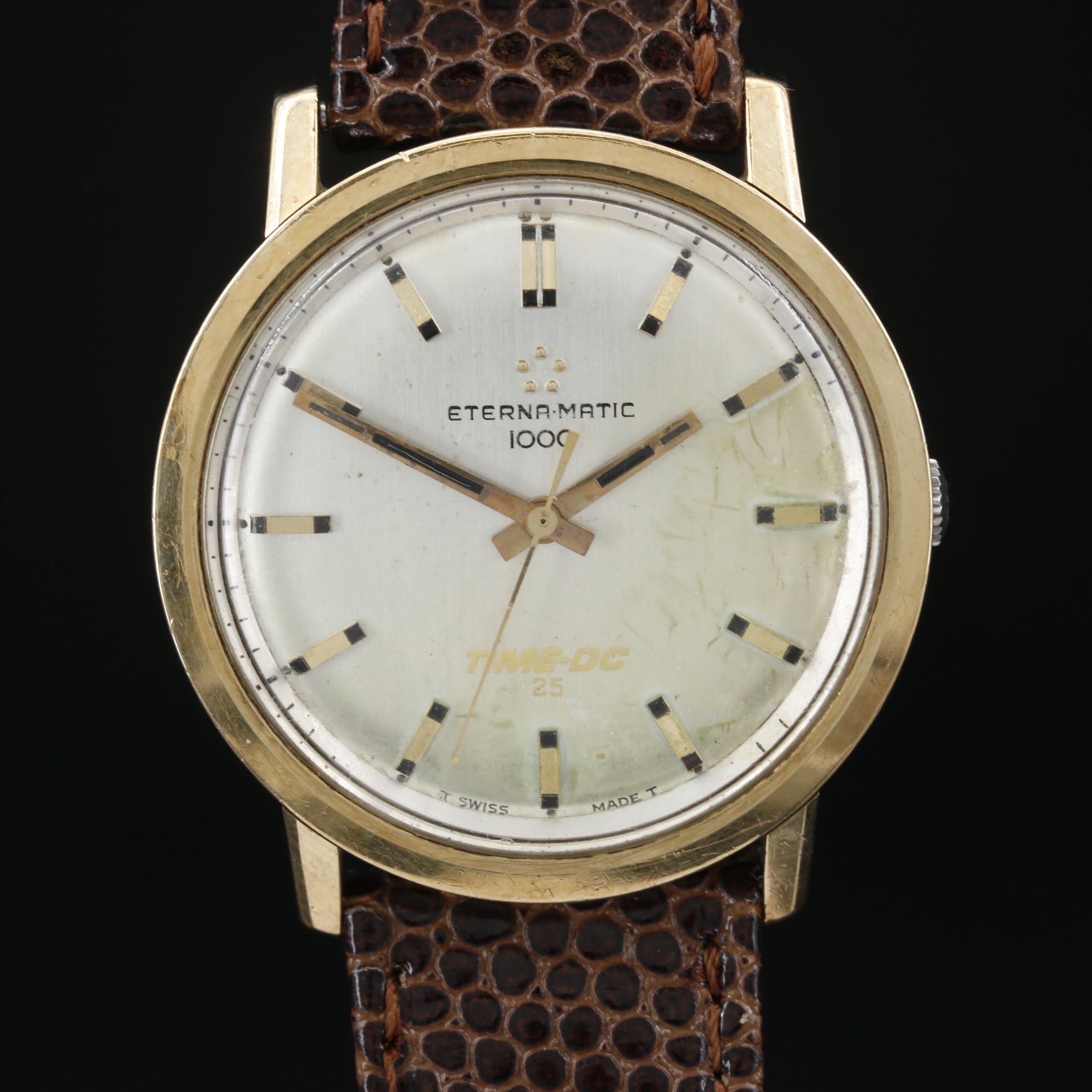 Vintage Eterna - Matic 1000 14K Gold Capped Stainless Steel Watch