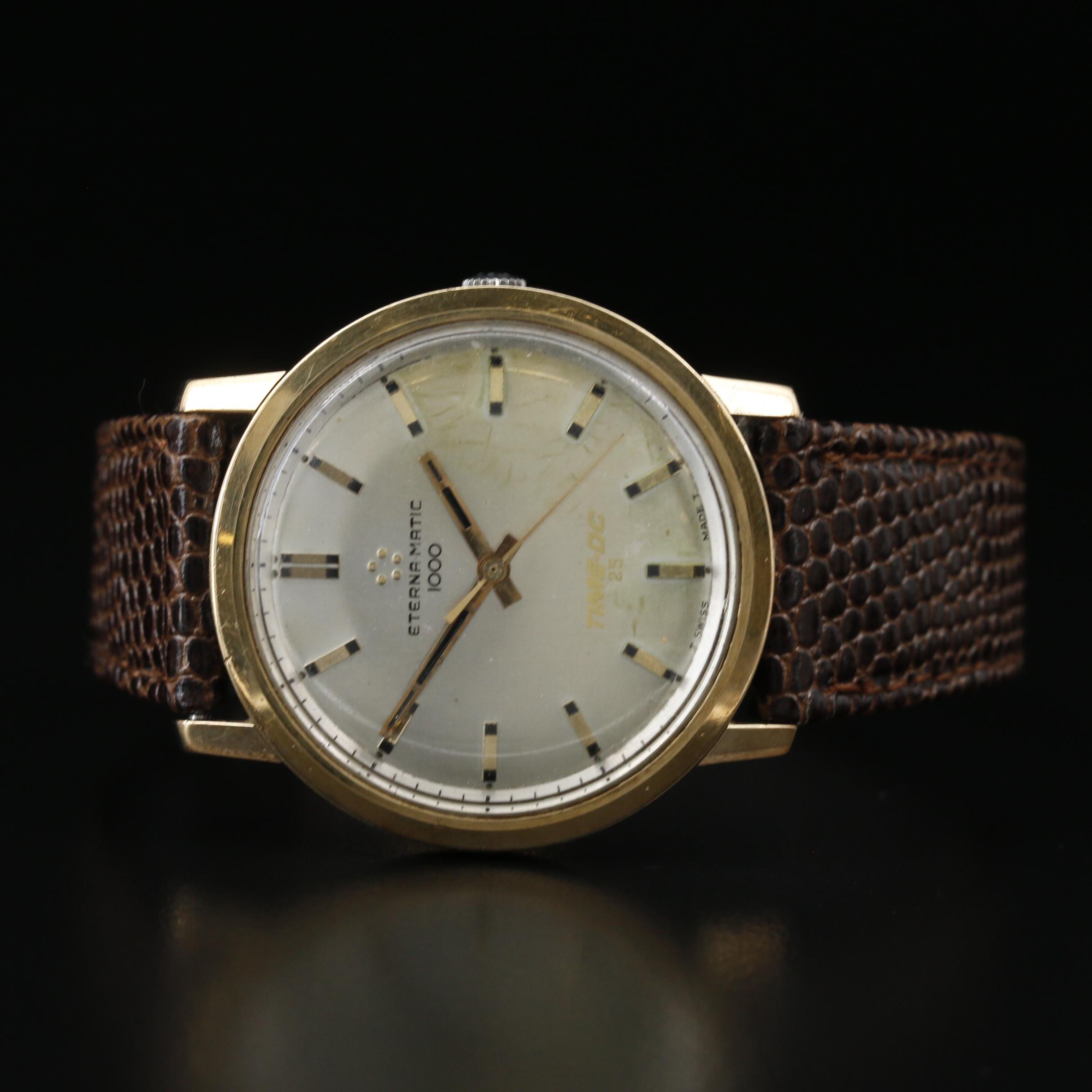 Vintage Eterna - Matic 1000 14K Gold Capped Stainless Steel Watch