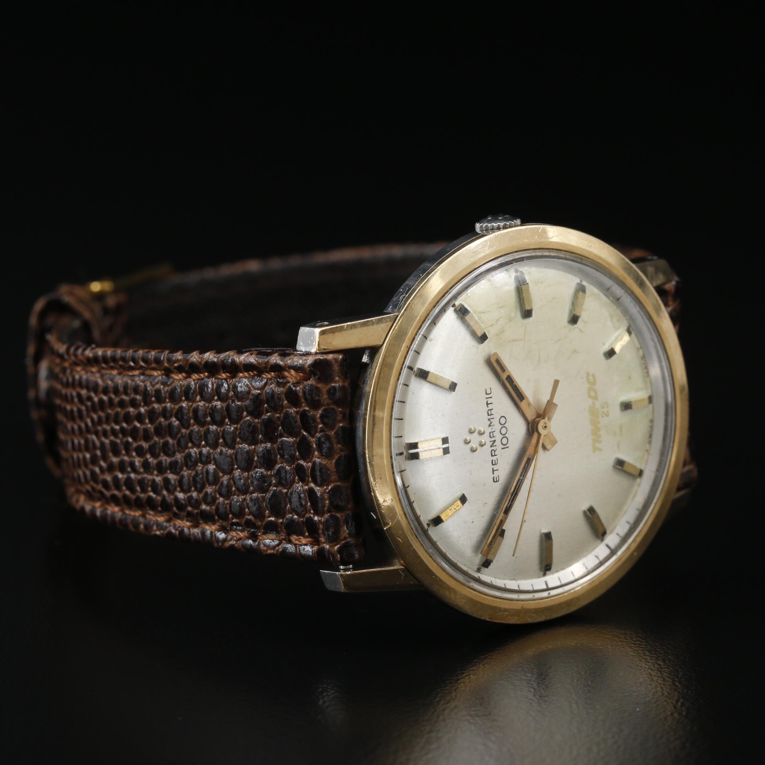 Vintage Eterna - Matic 1000 14K Gold Capped Stainless Steel Watch